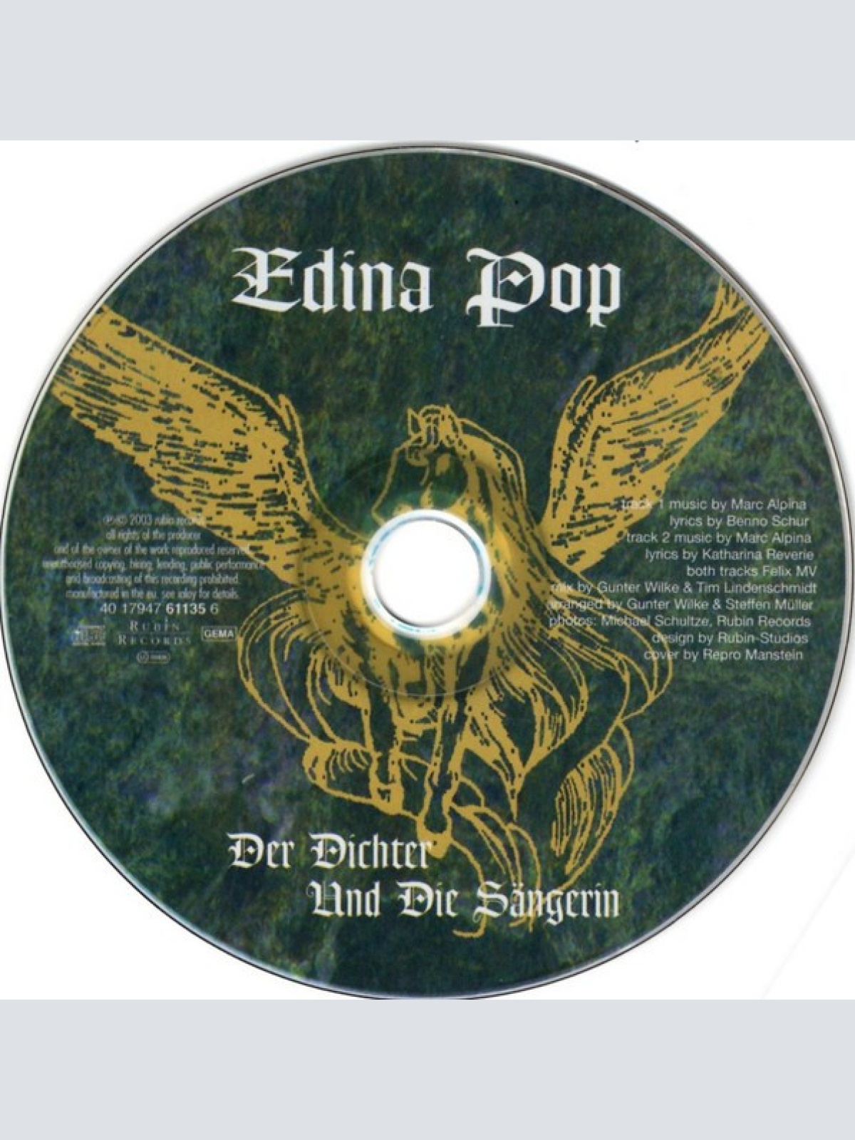 CD / Edina Pop - Der Dichter Und Die Sängerin