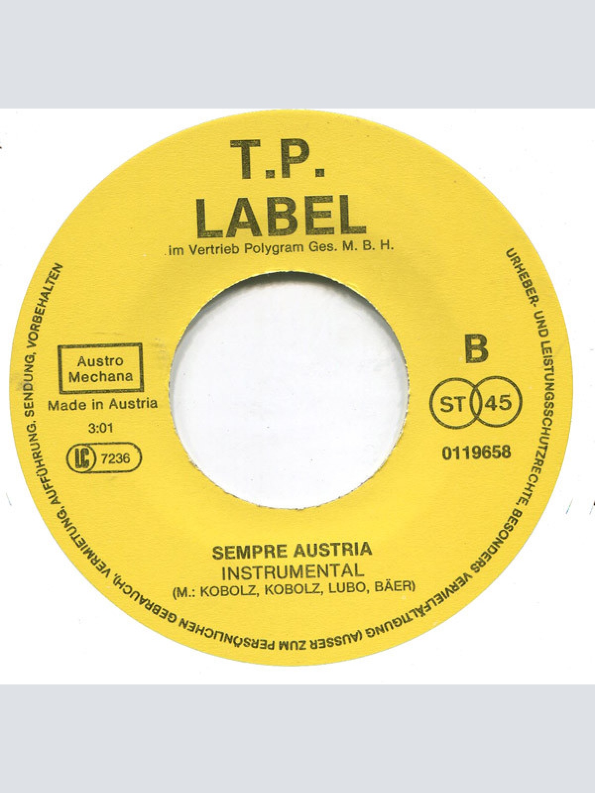 Vinyl / Ulli Bäer - Rosso Bianco Rosso