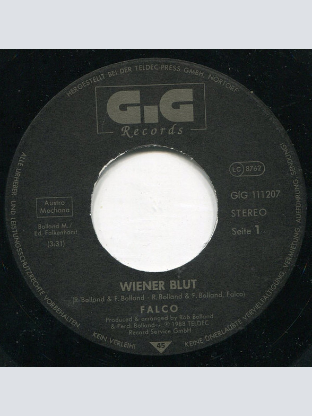 Vinyl / Falco - Wiener Blut