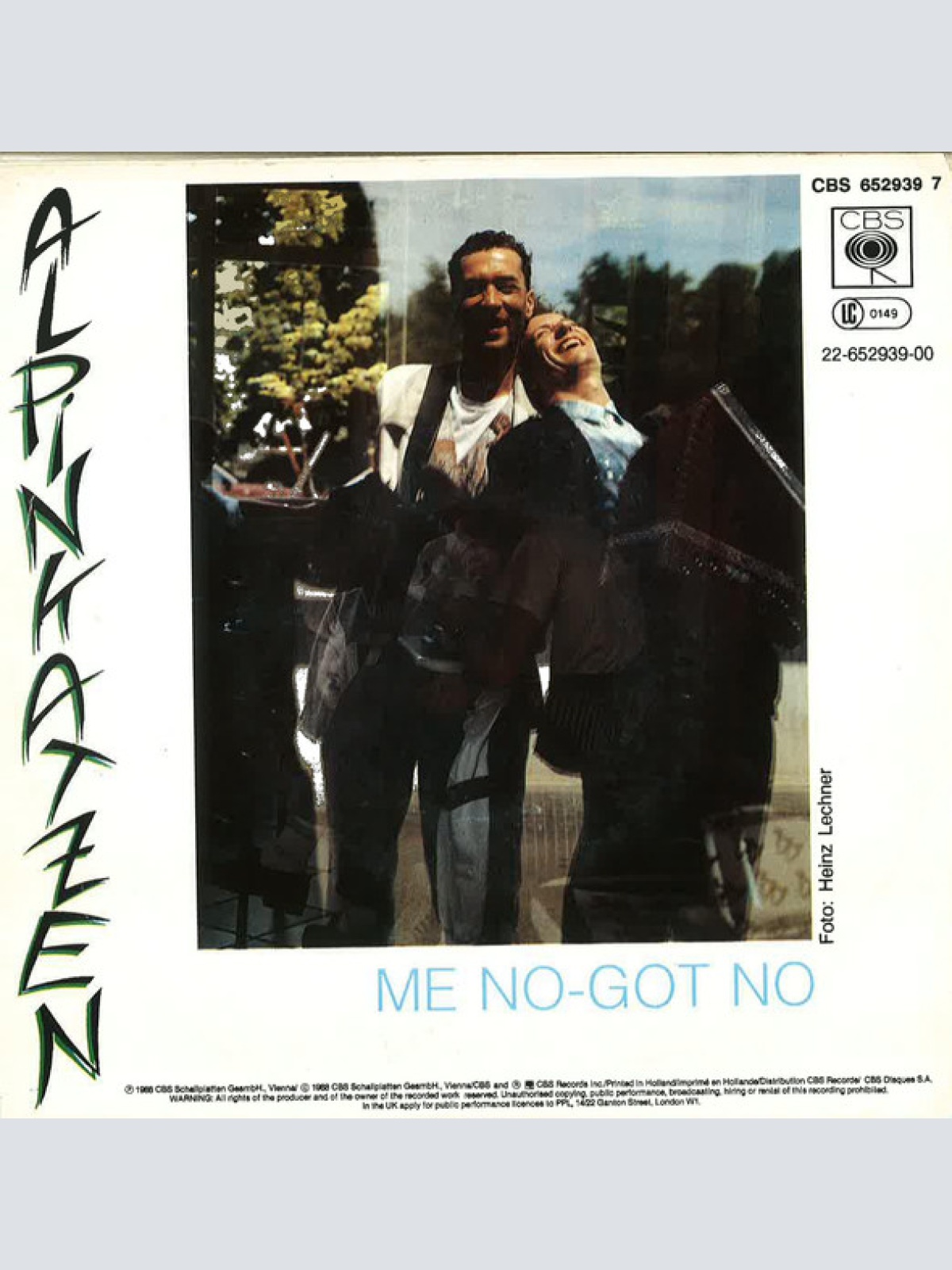 Vinyl / Alpinkatzen - Me No - Got No