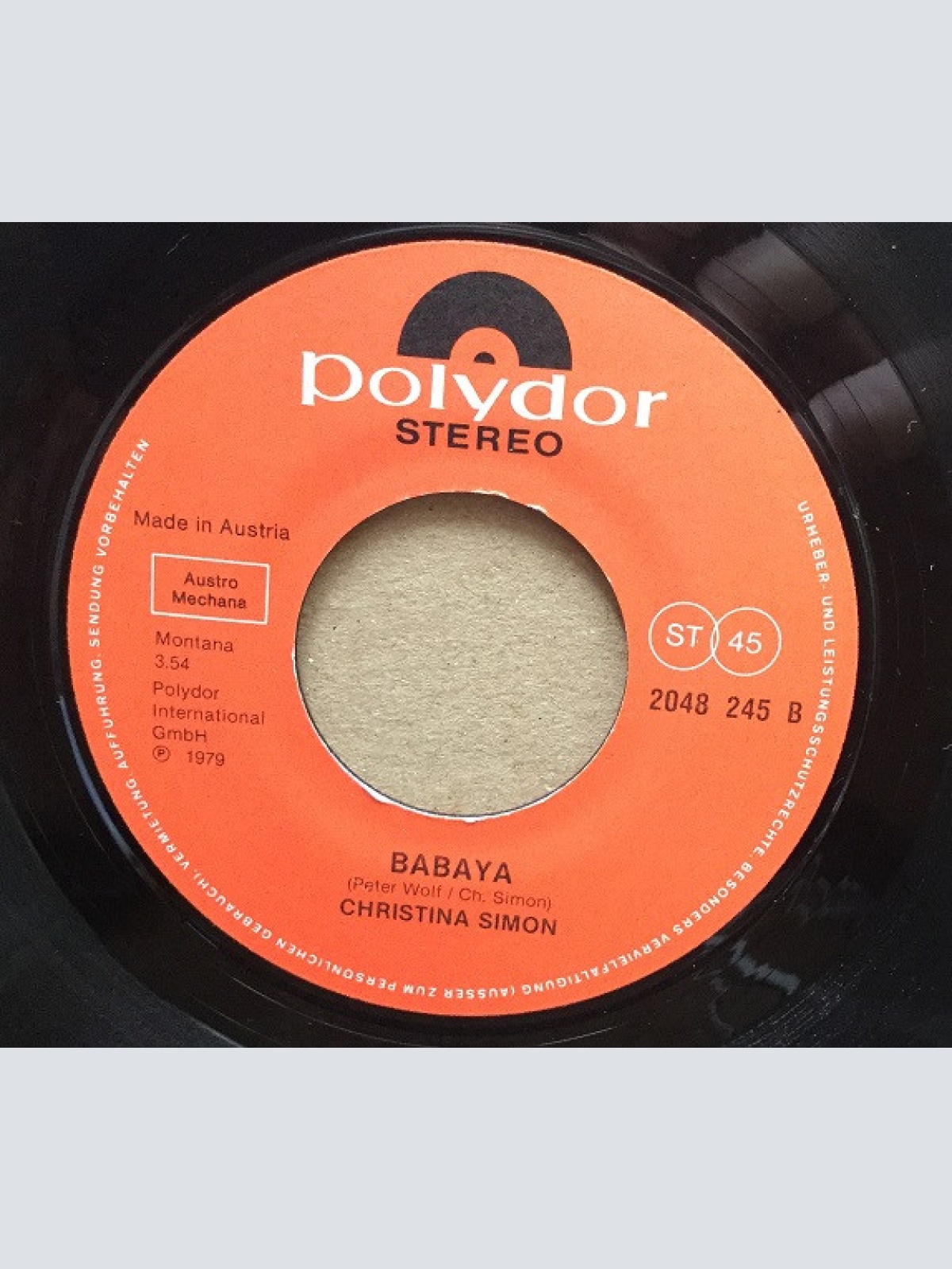 Vinyl / Christina Simon (2) - Heute In Jerusalem