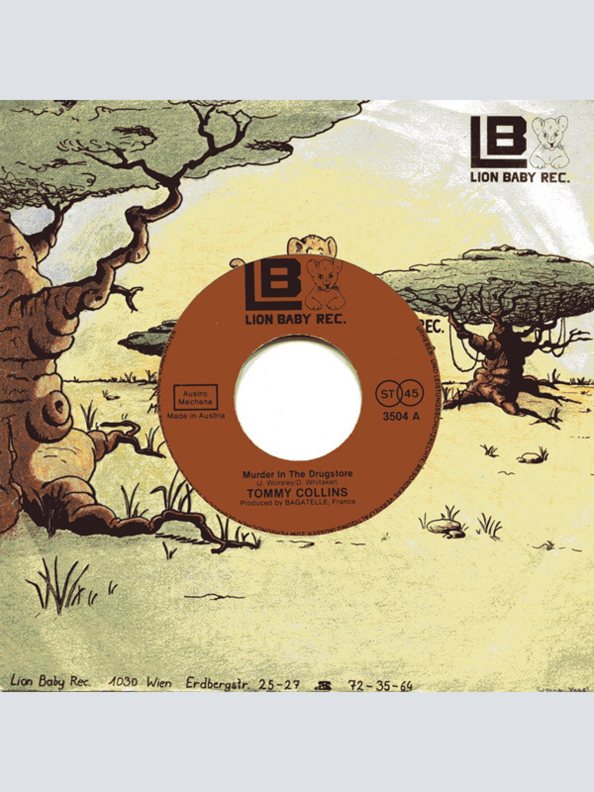 Vinyl / Tommy Collins (3) - Murder In The Drugstore / Reggaetheque