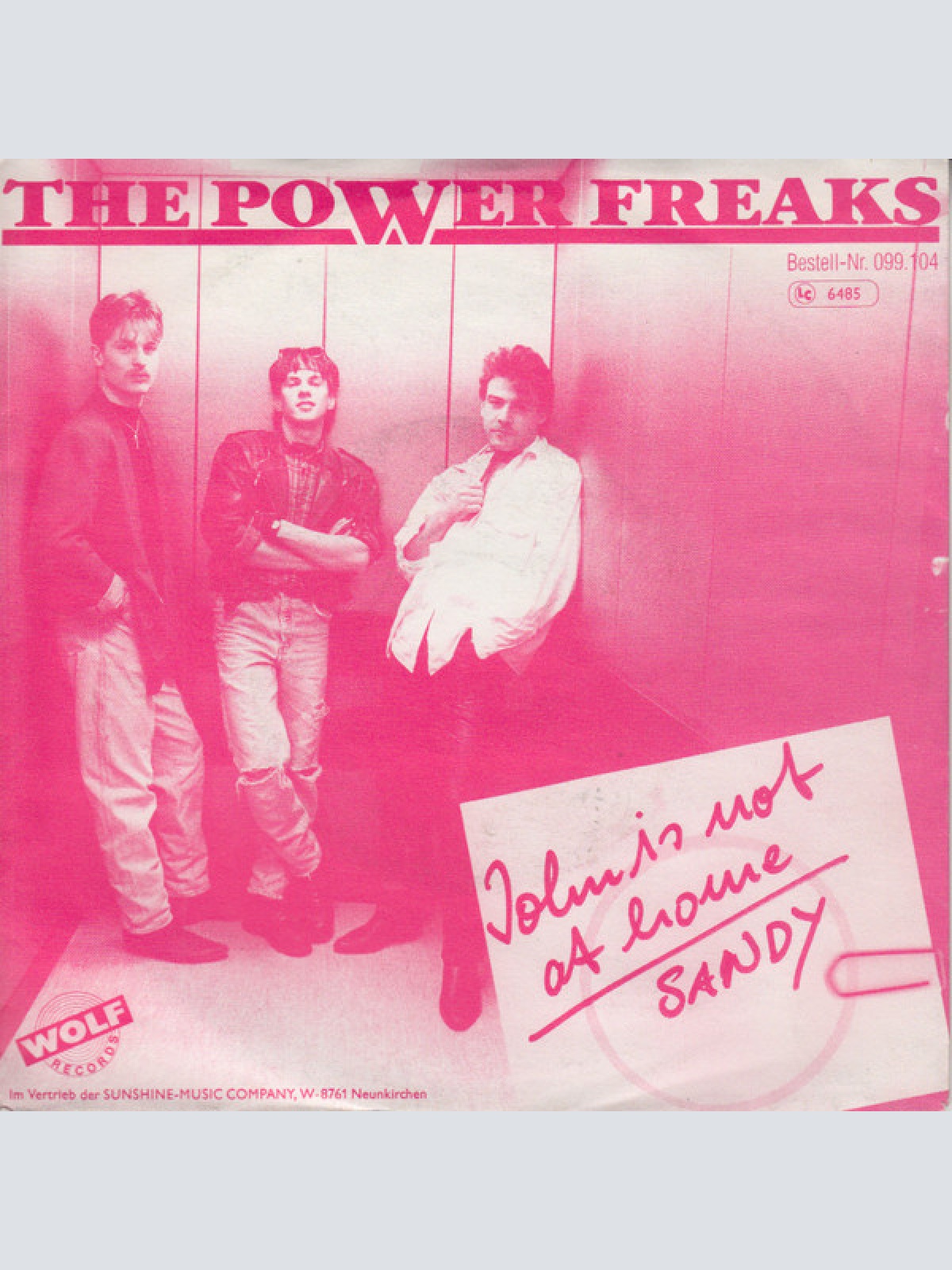 Vinyl / The Powerfreaks - John Is Not At Home / Sandy