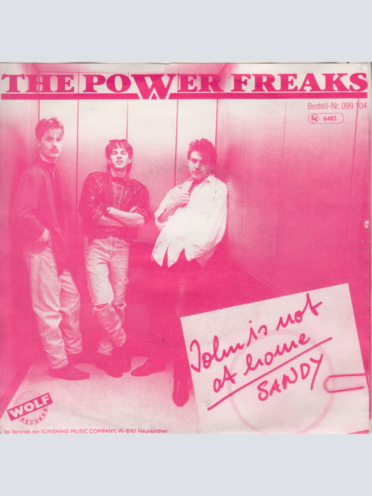 Vinyl / The Powerfreaks - John Is Not At Home / Sandy