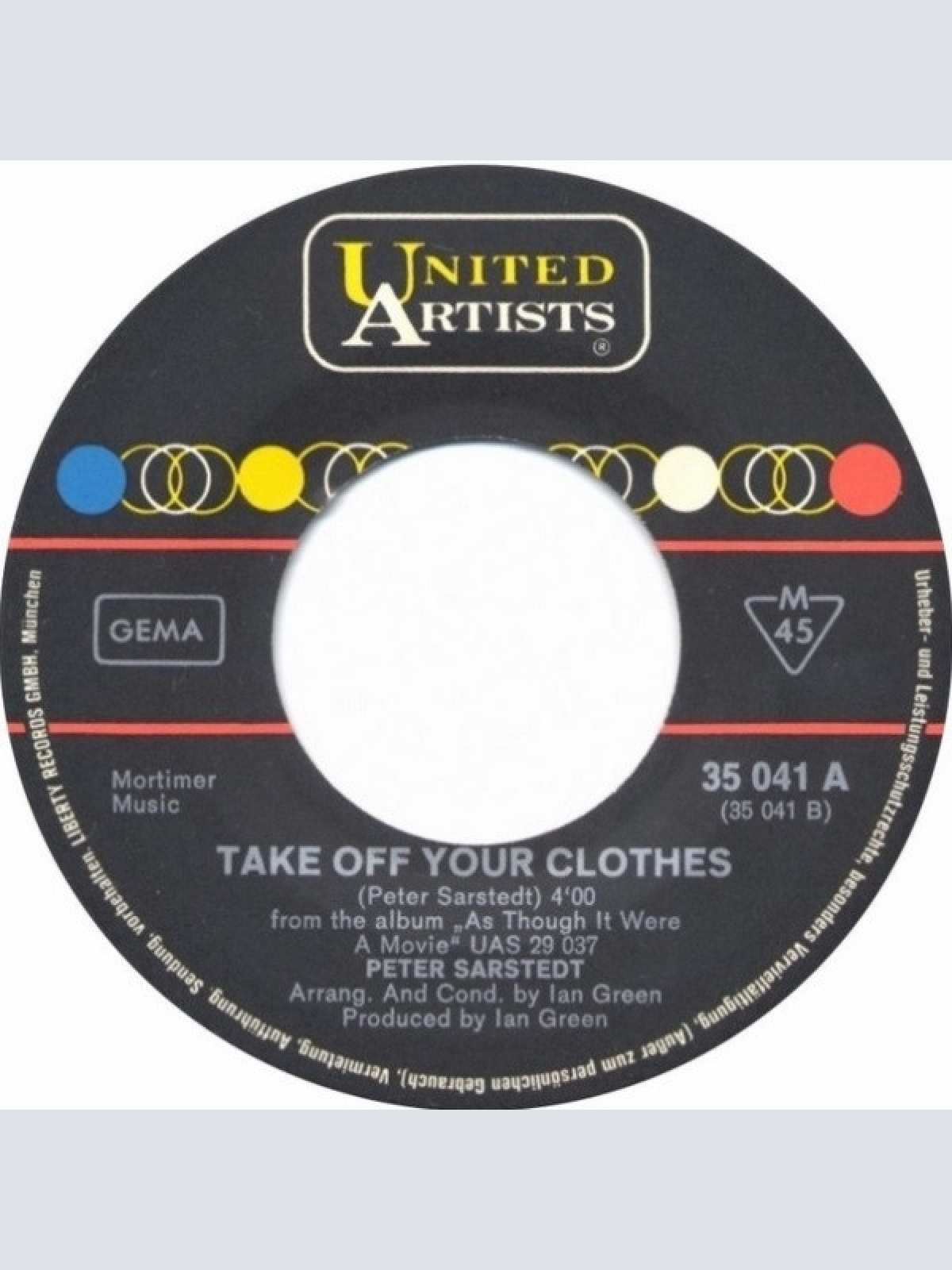 Vinyl / Peter Sarstedt - As Though It Were A Movie