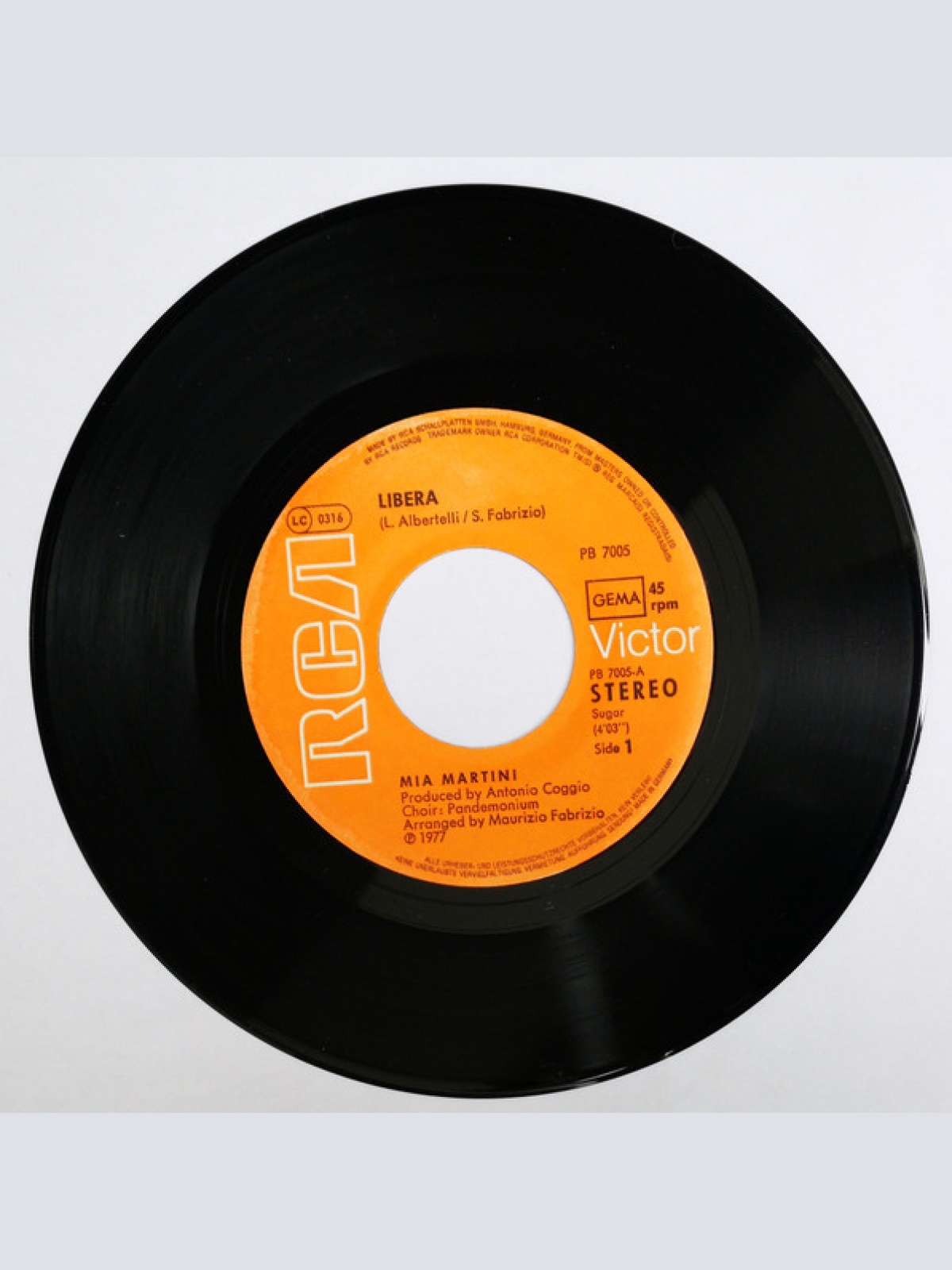 Vinyl / Mia Martini - Libera / Sognare È Vita