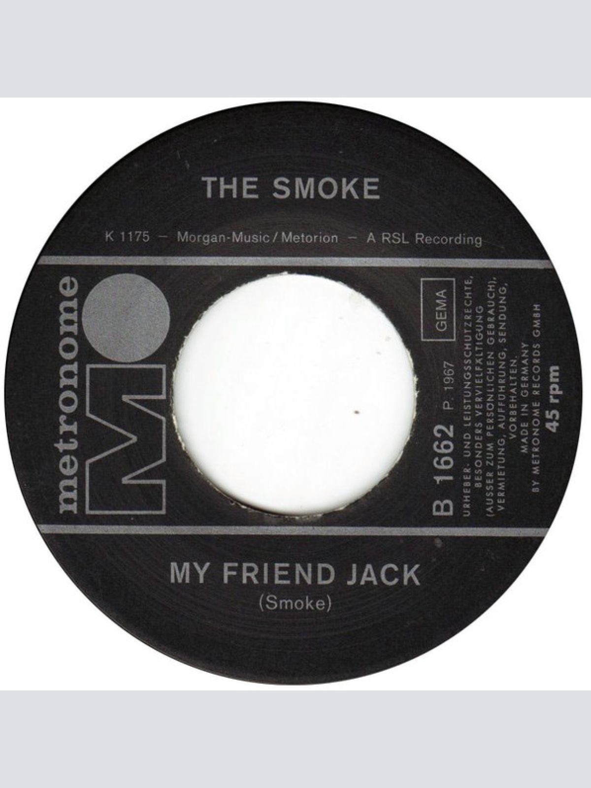 Vinyl / The Smoke - My Friend Jack