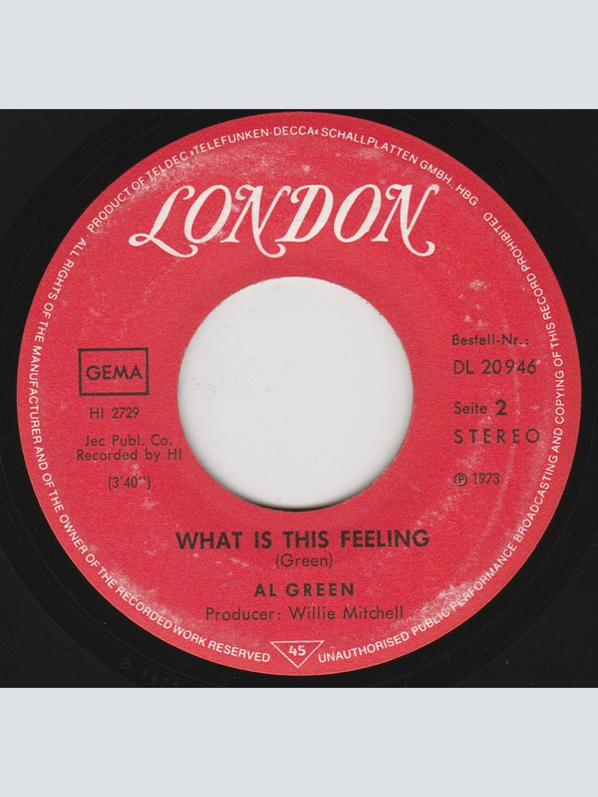 Vinyl / Al Green - You Ought To Be With Me / What Is This Feeling