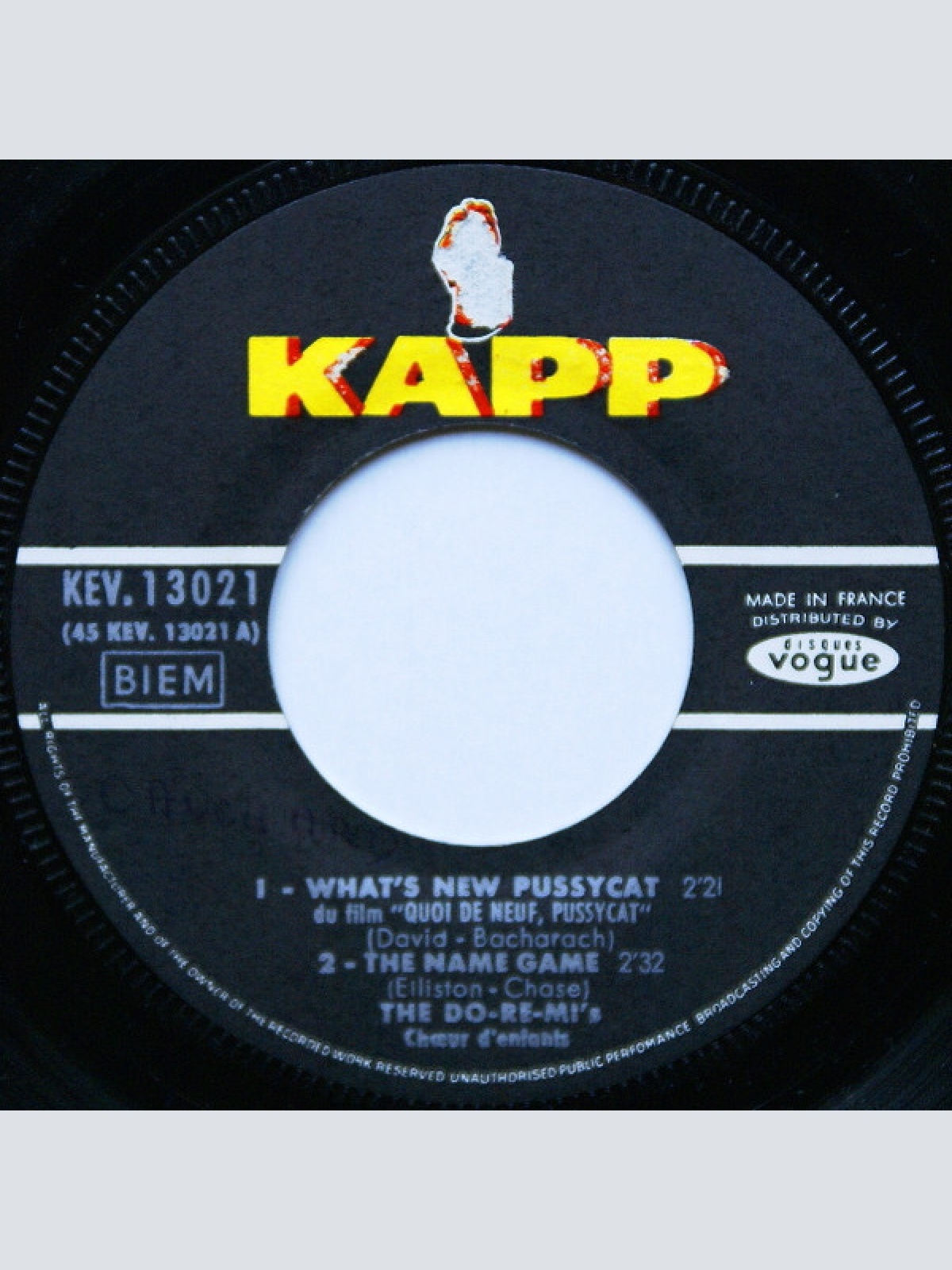 Vinyl / The Do-Re-Mi's* - What's New Pussycat