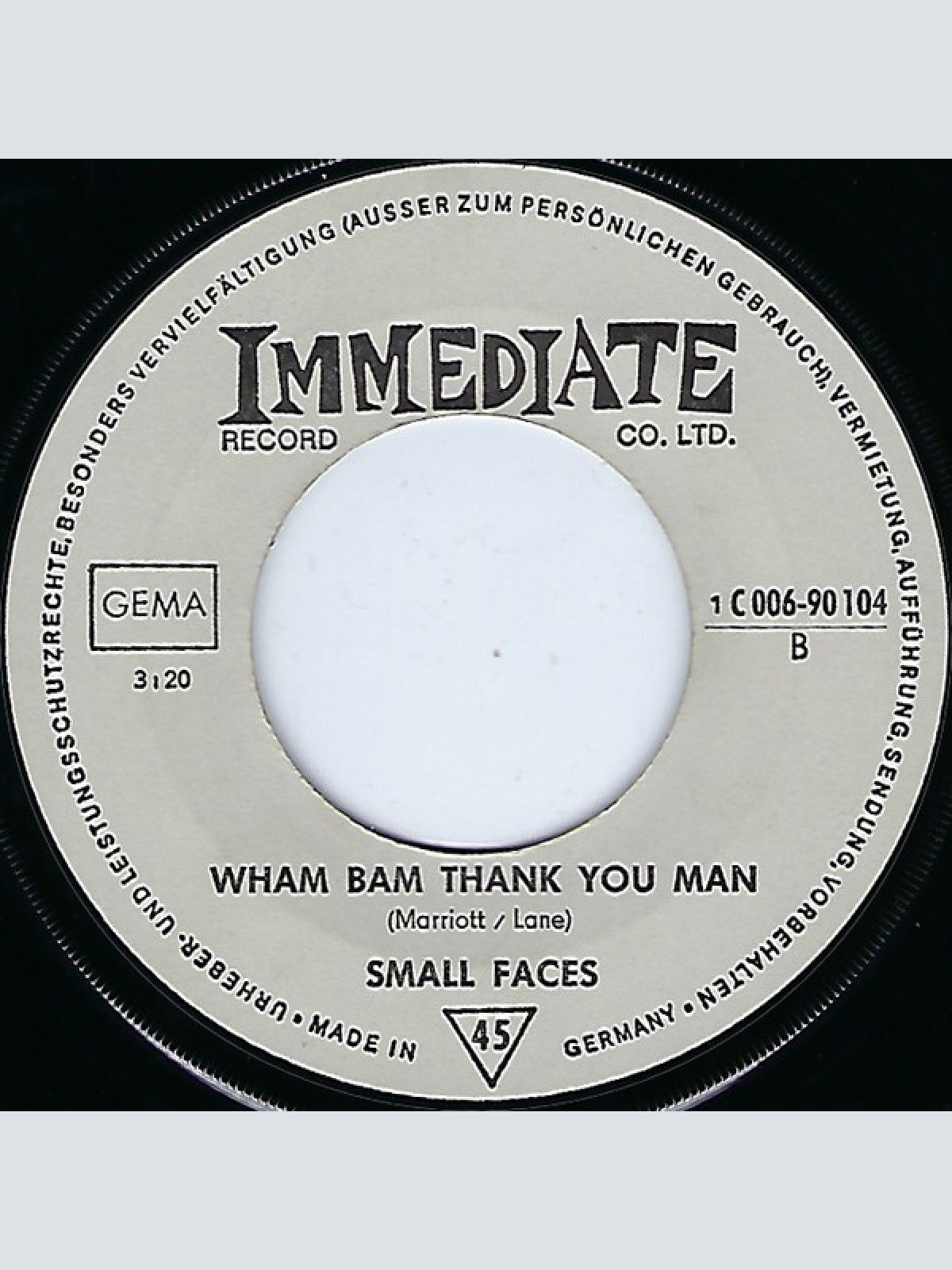 Vinyl / Small Faces - Afterglow Of Your Love / Wham Bam Thank You Mam