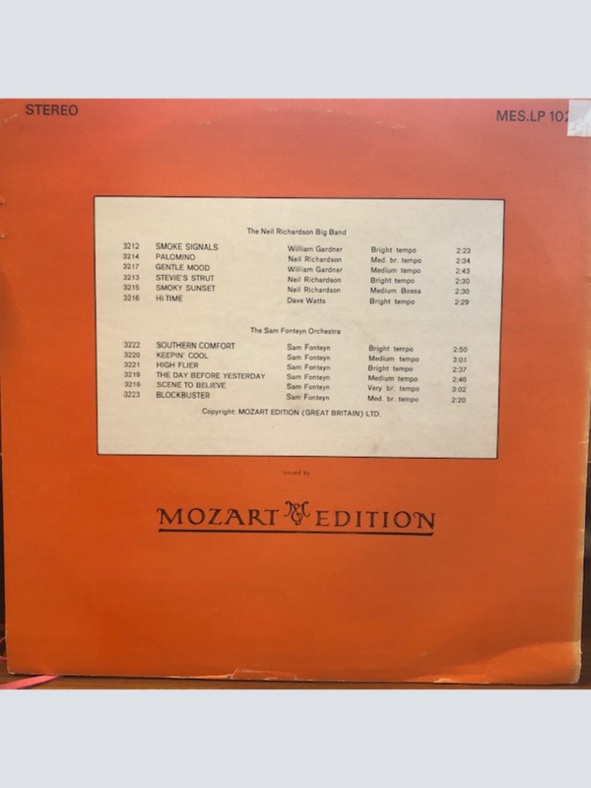 Vinyl / Neil Richardson Big Band / The Sam Fonteyn Orchestra - Neil Richardson Big Band / The Sam Fonteyn Orchestra