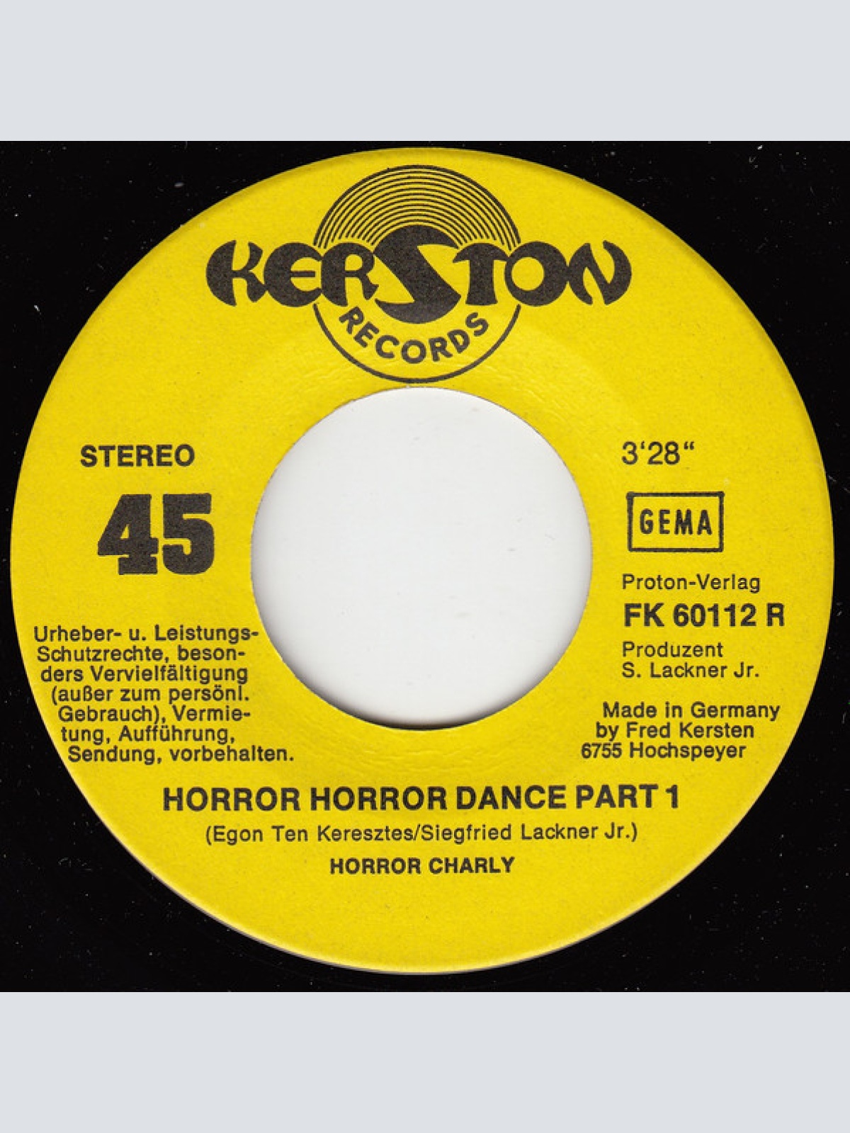 Vinyl / Horror Charly - Horror Horror Dance