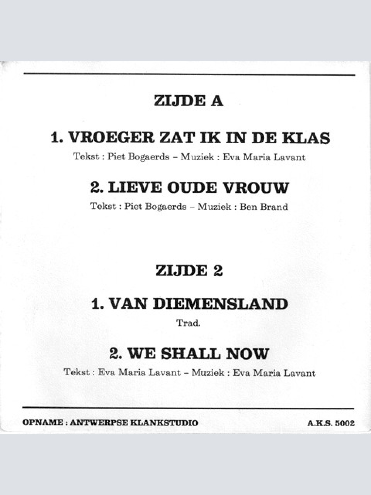 Vinyl / Eva Maria & Guydo - Vroeger Zat Ik In De Klas