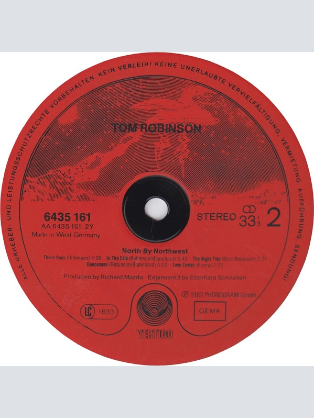 Vinyl / Tom Robinson - North By Northwest