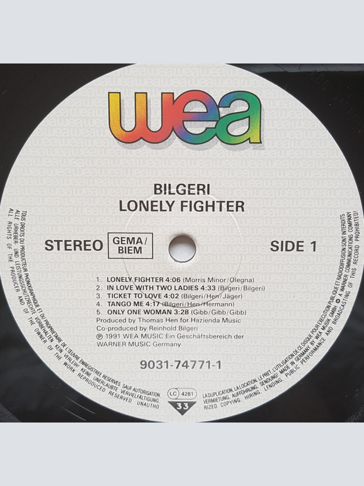 Vinyl / Bilgeri - Lonely Fighter