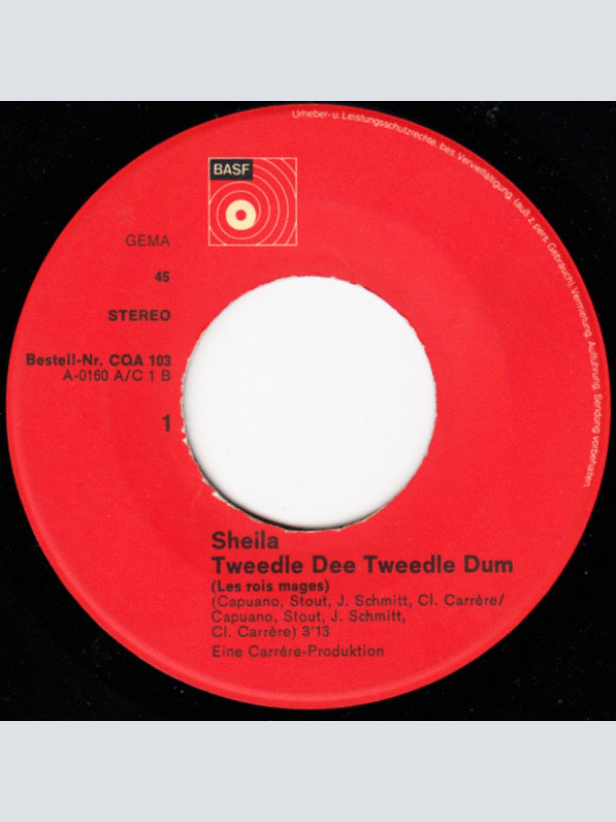 Vinyl / Sheila (5) - Tweedle Dee Tweedle Dum (Les Rois Mages) / Une Femme