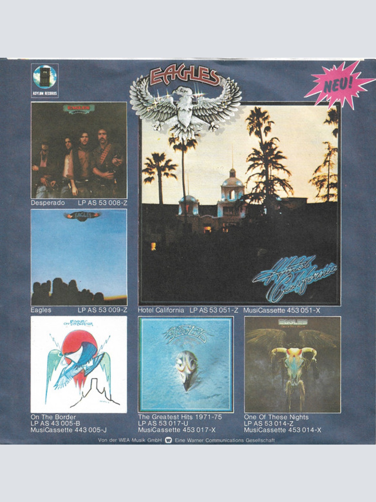 Vinyl / Eagles - Life In The Fast Lane / Wasted Time