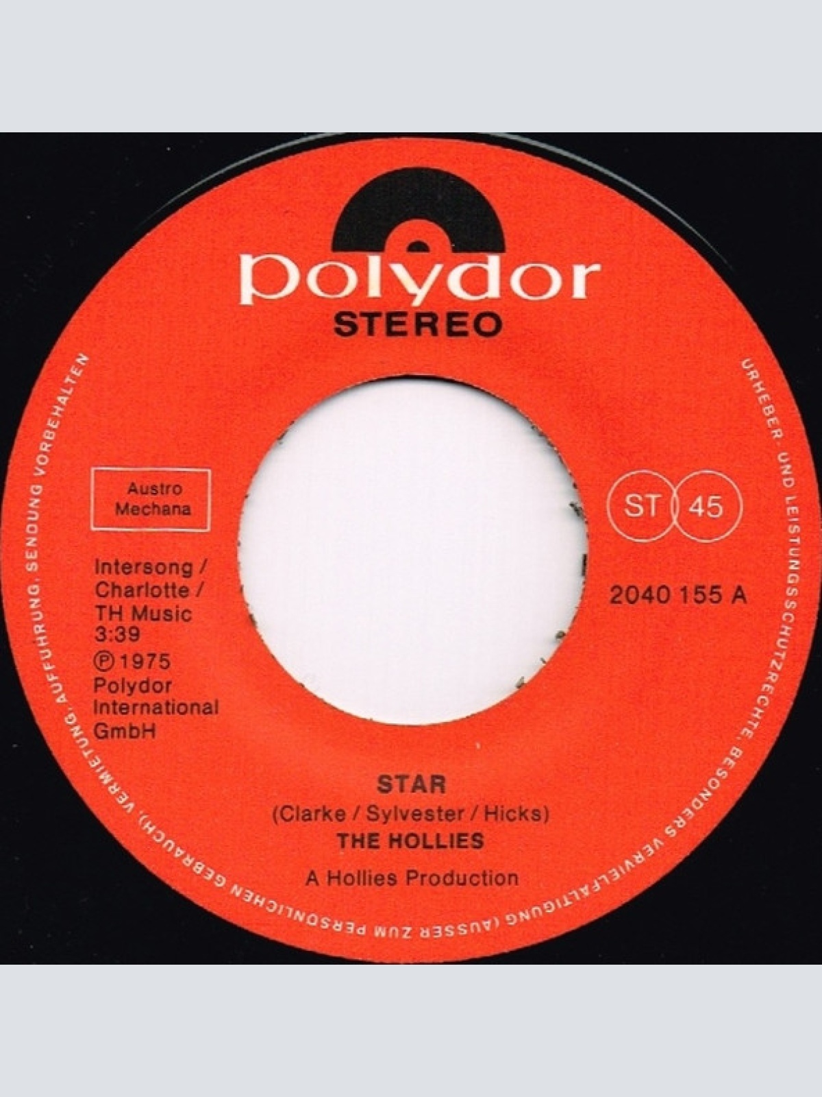 Vinyl / The Hollies - Star