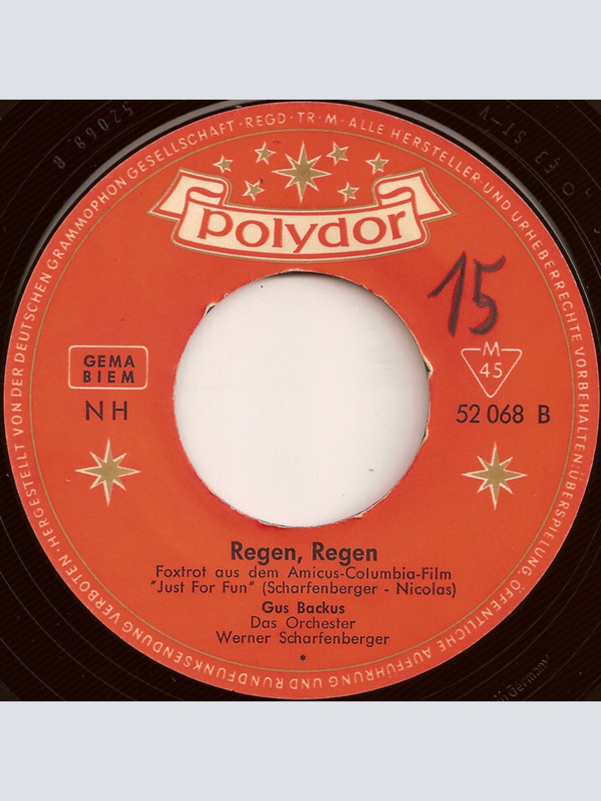 Vinyl / Gus Backus - Mein Schimmel Wartet Im Himmel