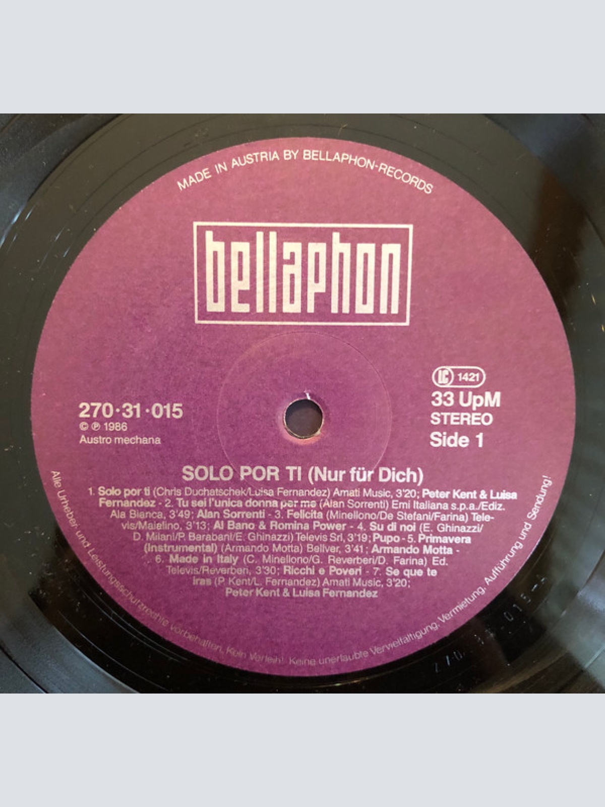 Vinyl / Various - Solo Por Ti (Nur Für Dich)