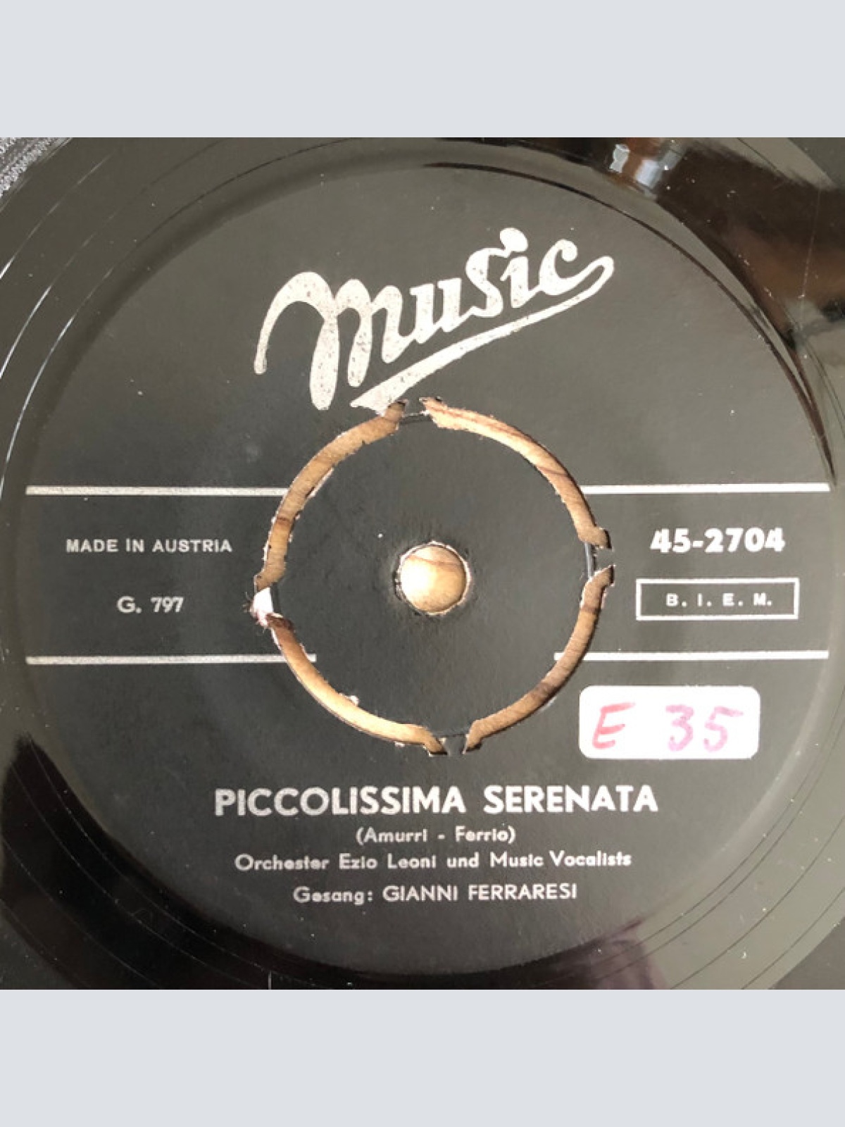 Vinyl / Gianni Ferraresi - Piccolissima Serenata