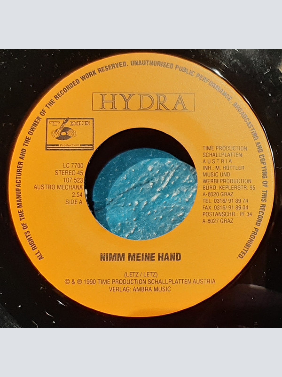 Vinyl / Hydra (77) - Nimm Meine Hand / Benommen Vor Liebe