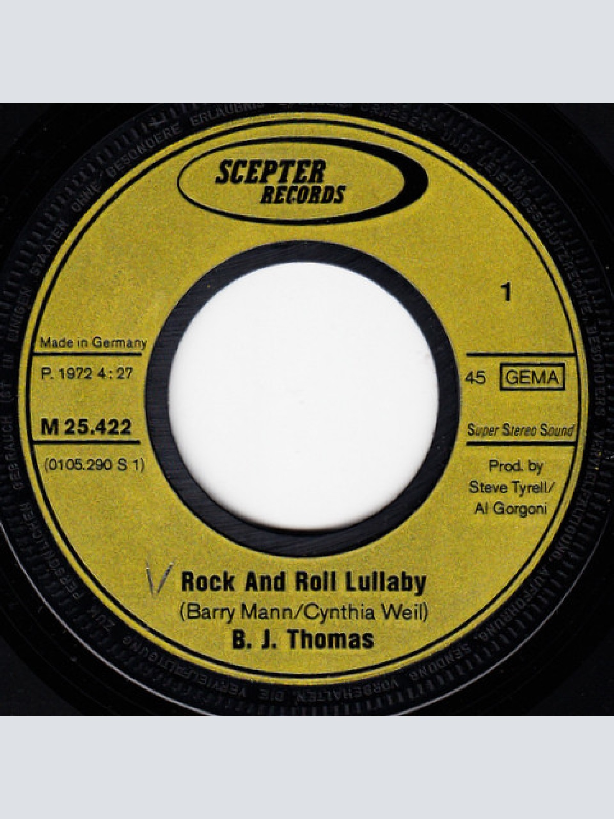 Vinyl / B.J. Thomas - Rock & Roll Lullaby