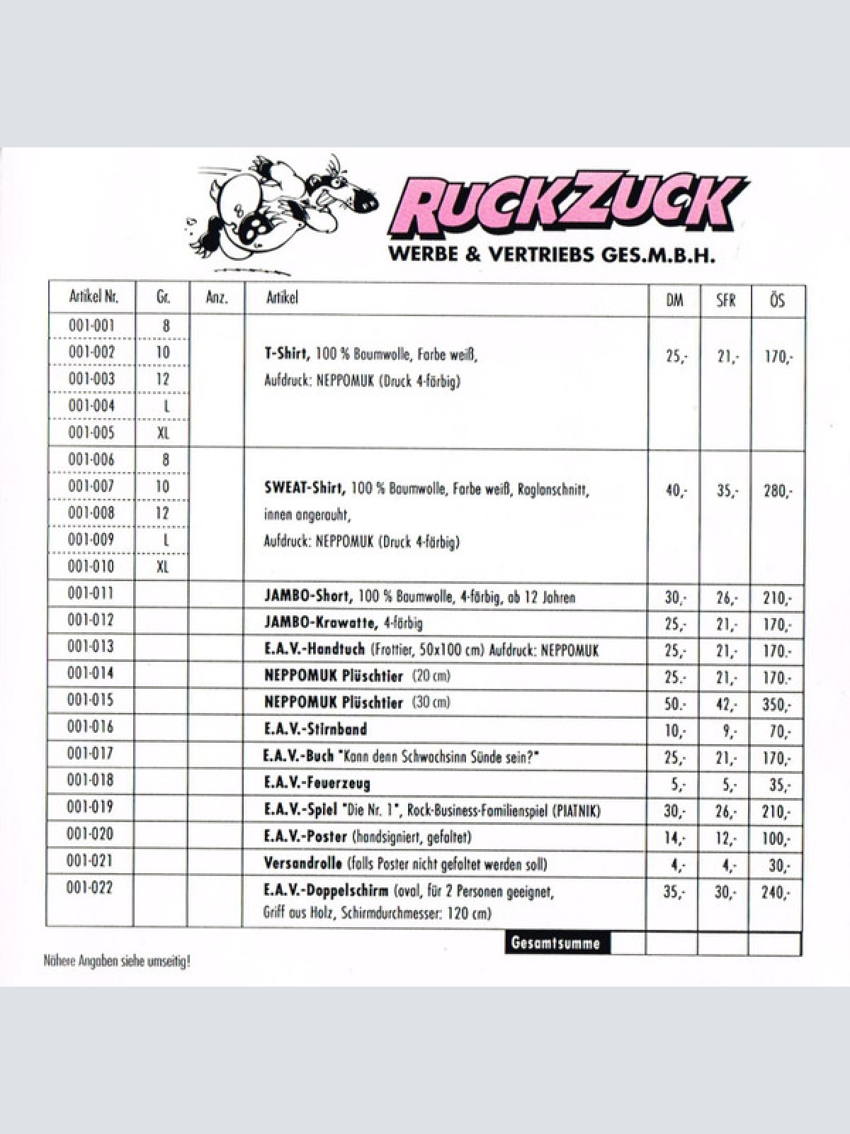 CD / Gemeine Verunsicherung!!!* - Watumba!