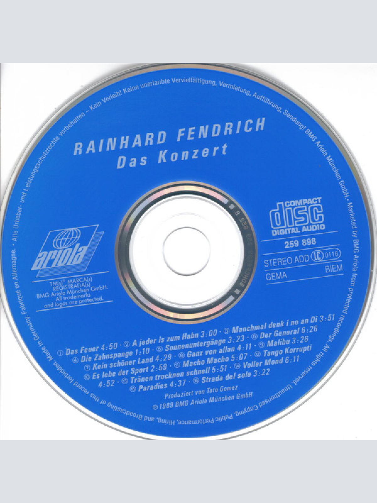CD / Rainhard Fendrich - Das Konzert