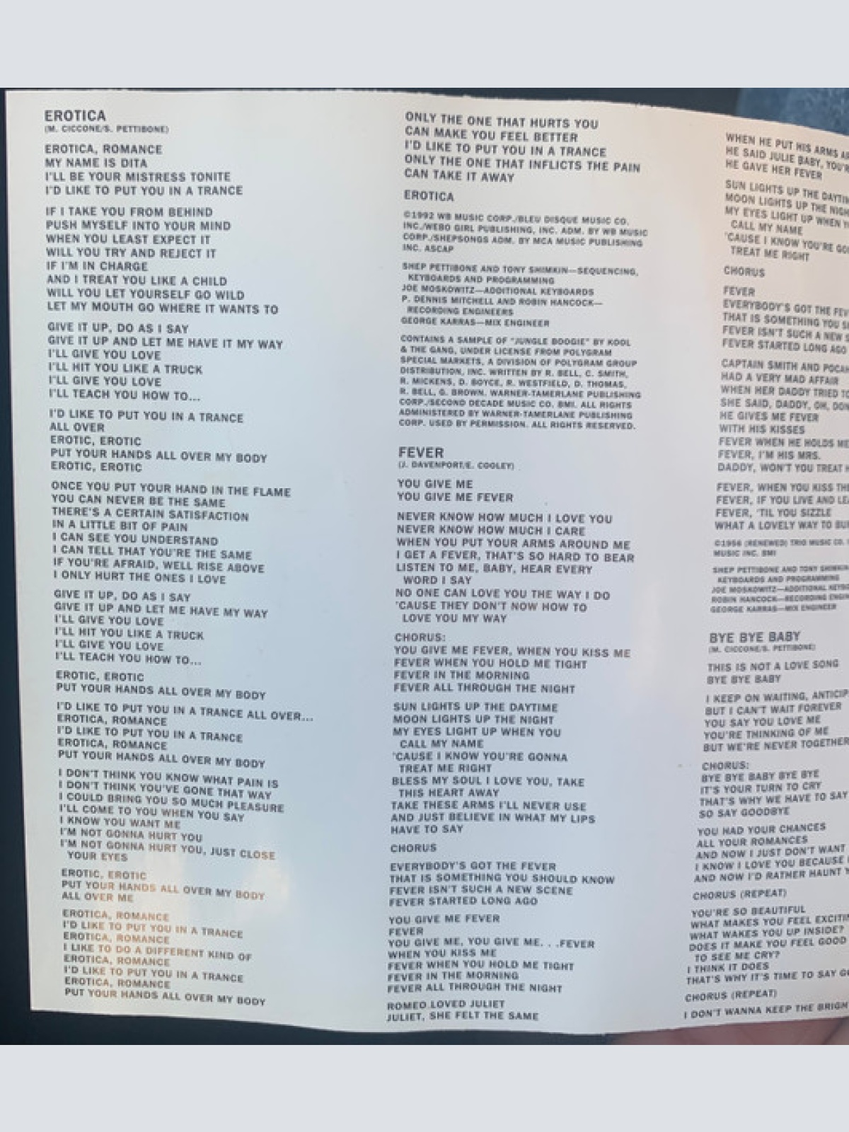 CD / Madonna - Erotica