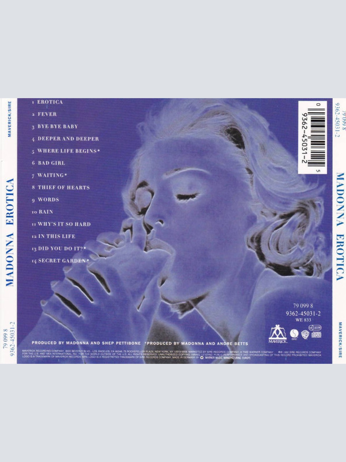 CD / Madonna - Erotica
