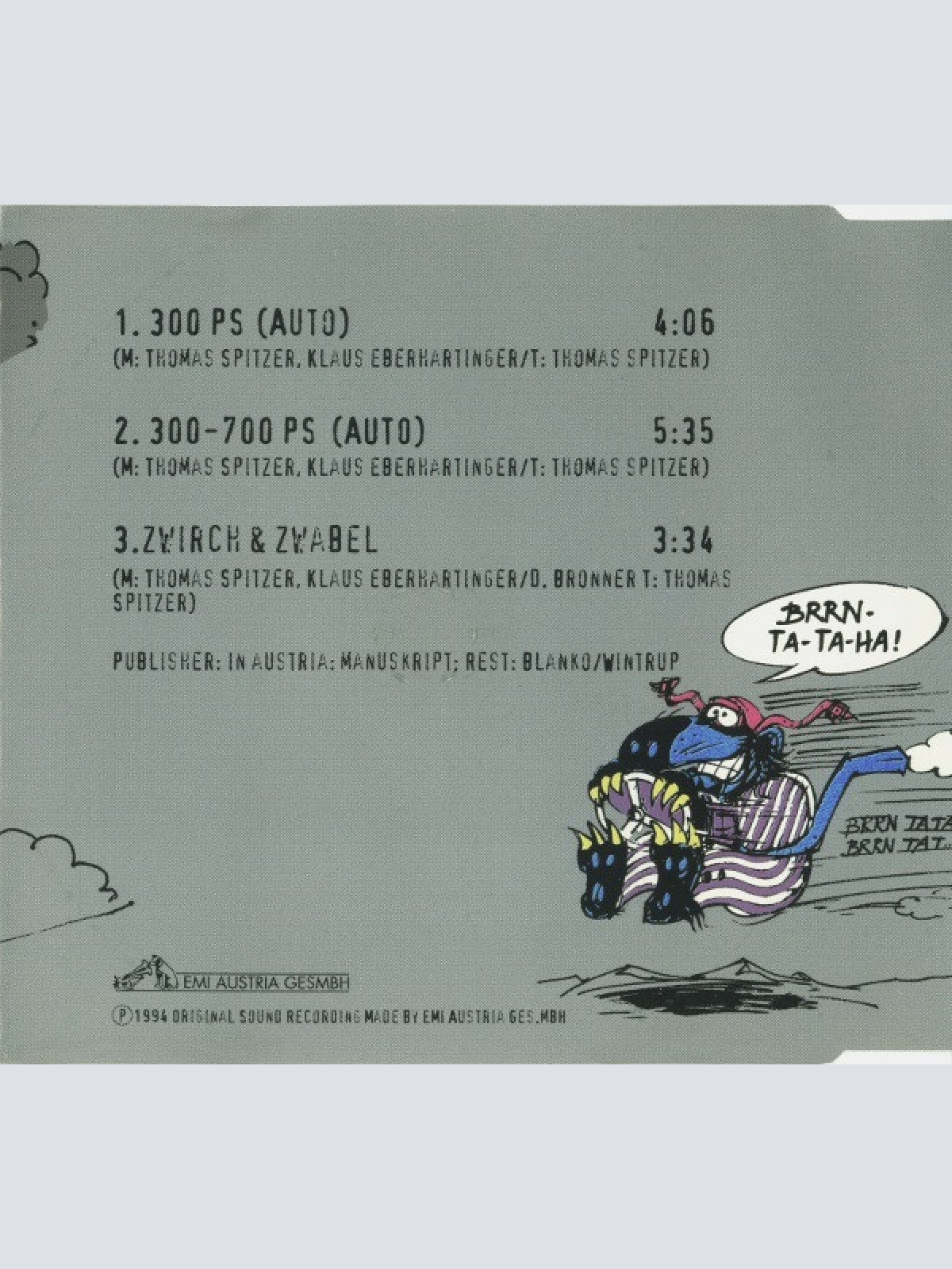 CD / EAV (Erste Allgemeine Verunsicherung) - 300 PS (Auto)