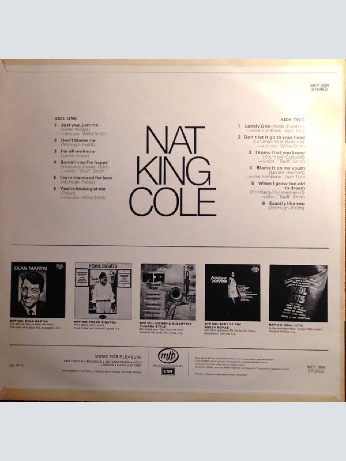 Vinyl / Nat King Cole And The Nat King Cole Trio - And The Nat King Cole Trio