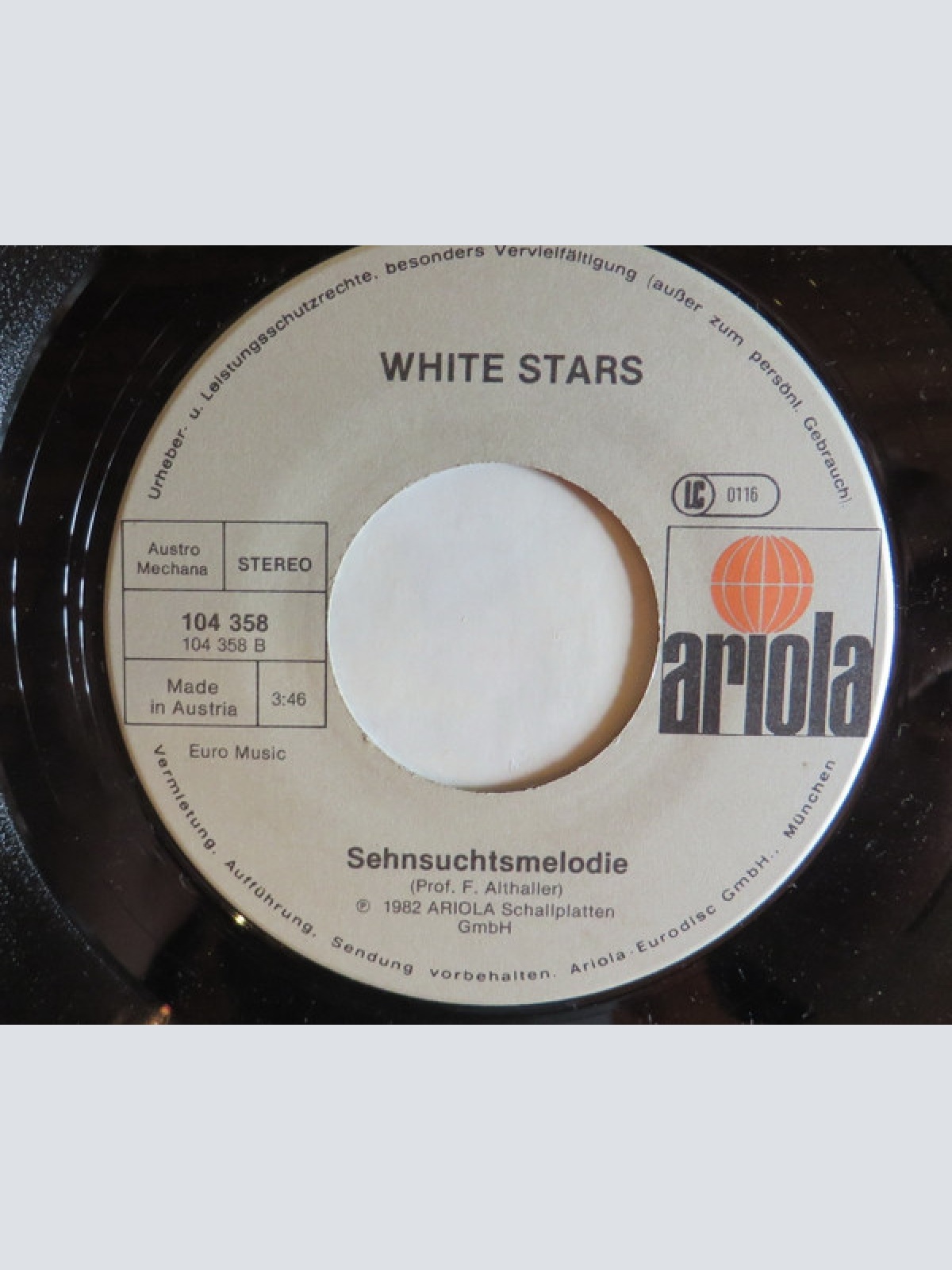 Vinyl / White Stars - Ich Bin Ein Treuer Mann