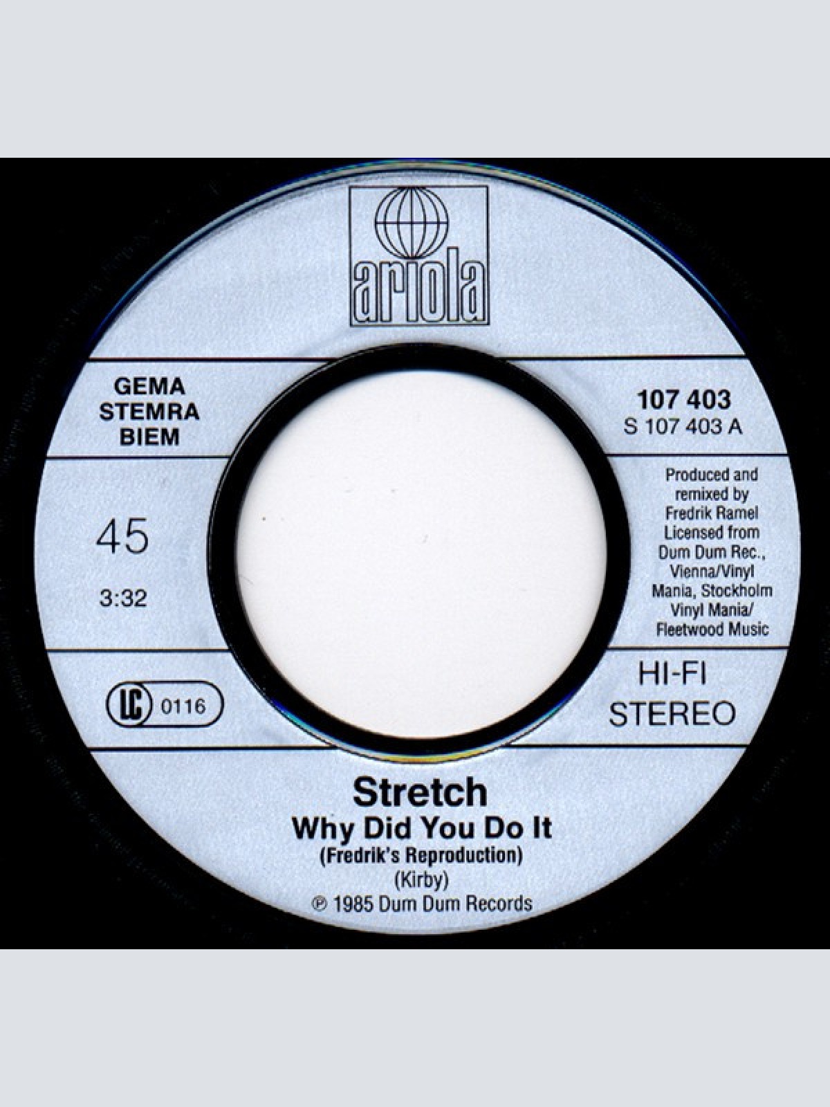 Vinyl / Stretch - Why Did You Do It