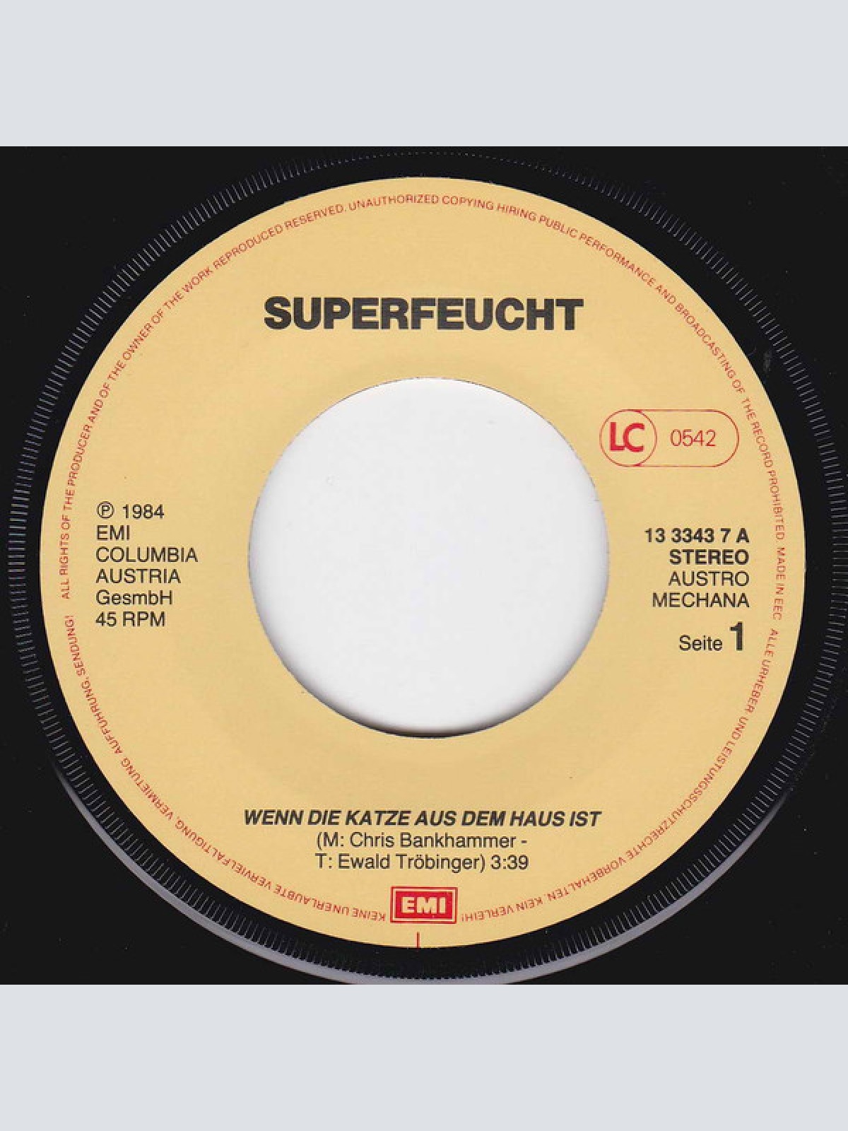 Vinyl / Superfeucht - ...Wenn Die Katze Aus Dem Haus Ist