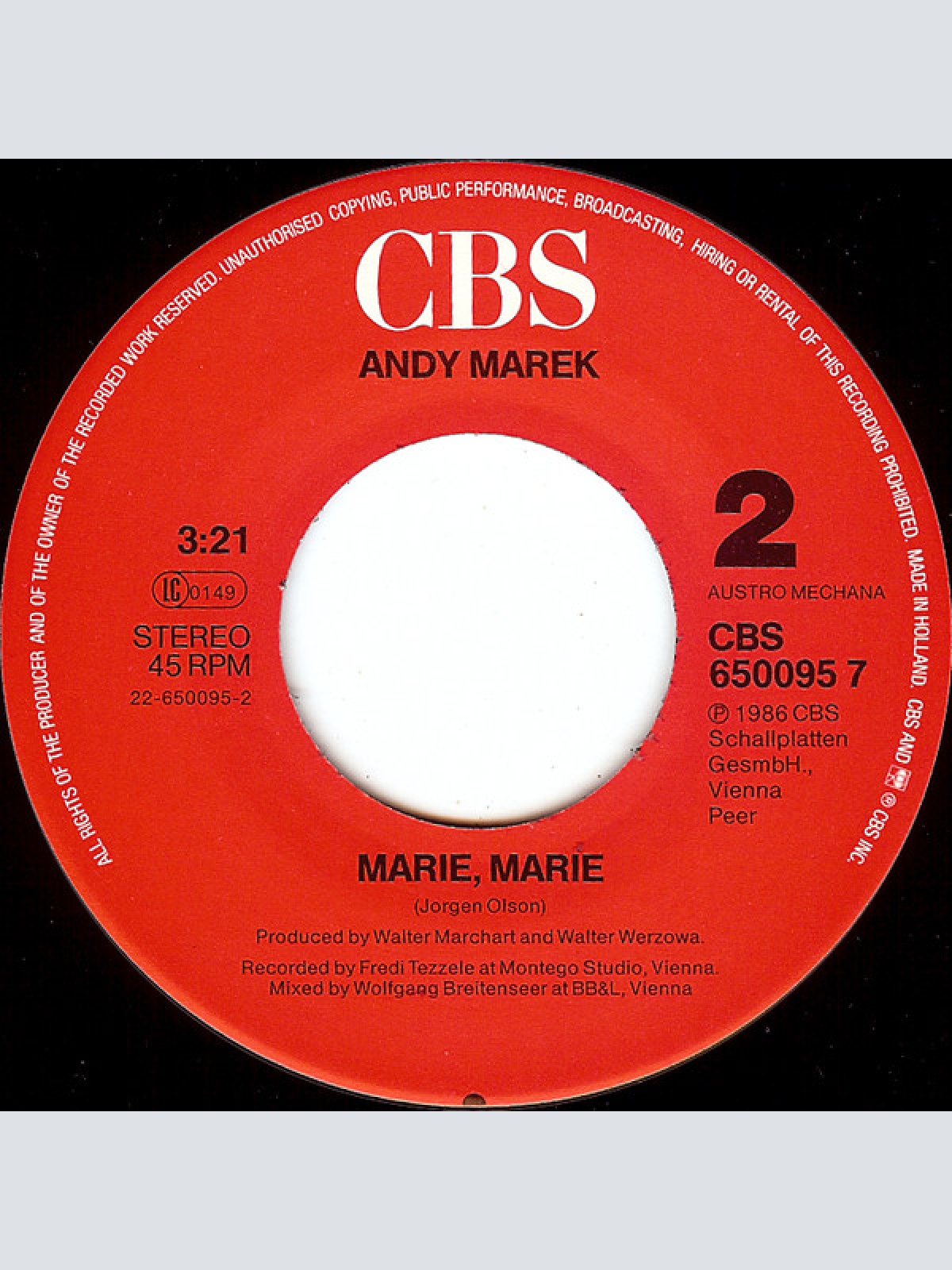 Vinyl / Andy Marek - Samantha