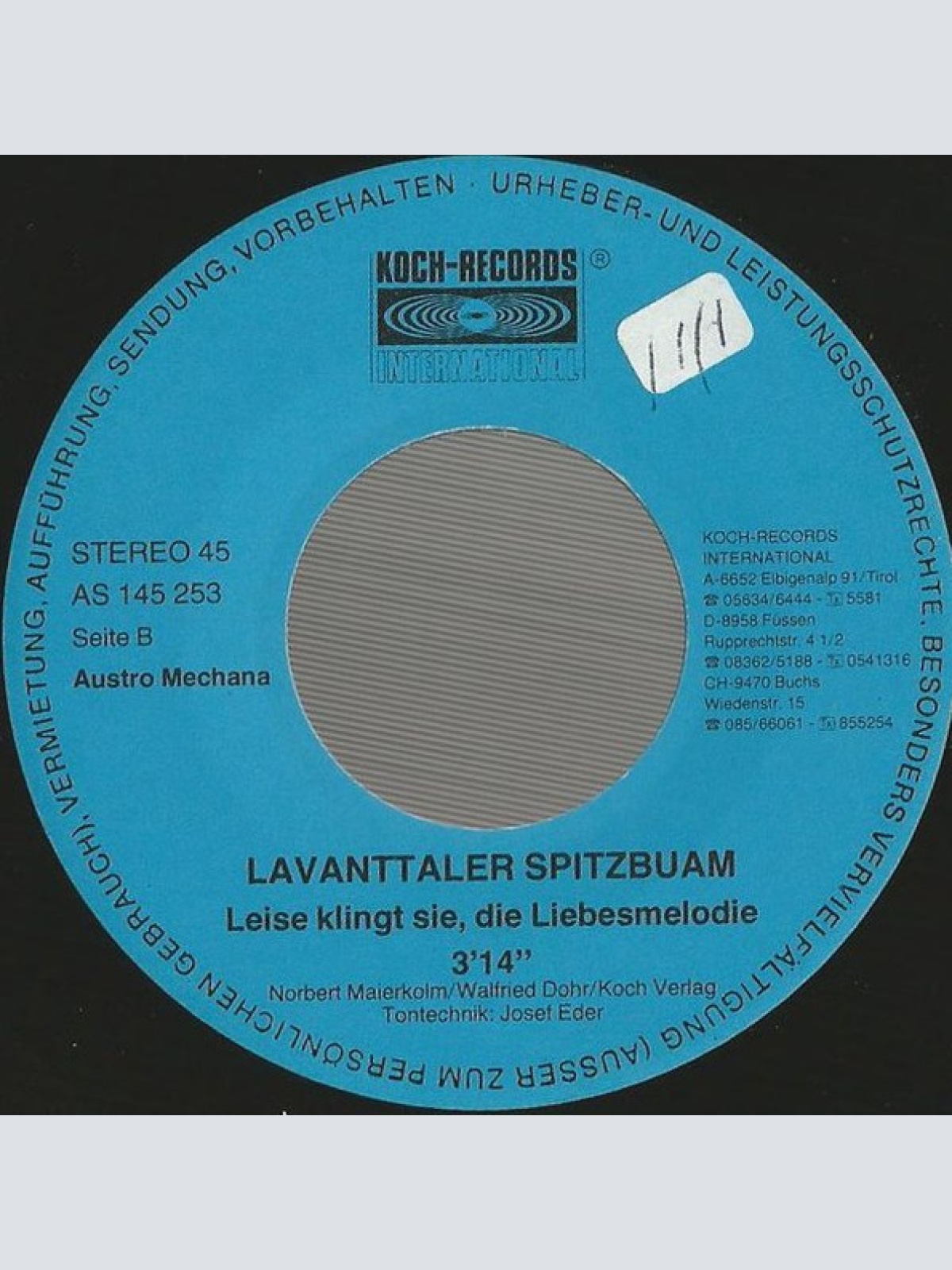 Vinyl / Lavanttaler Spitzbuam - Wia A Klans Hunderl Im Stroh