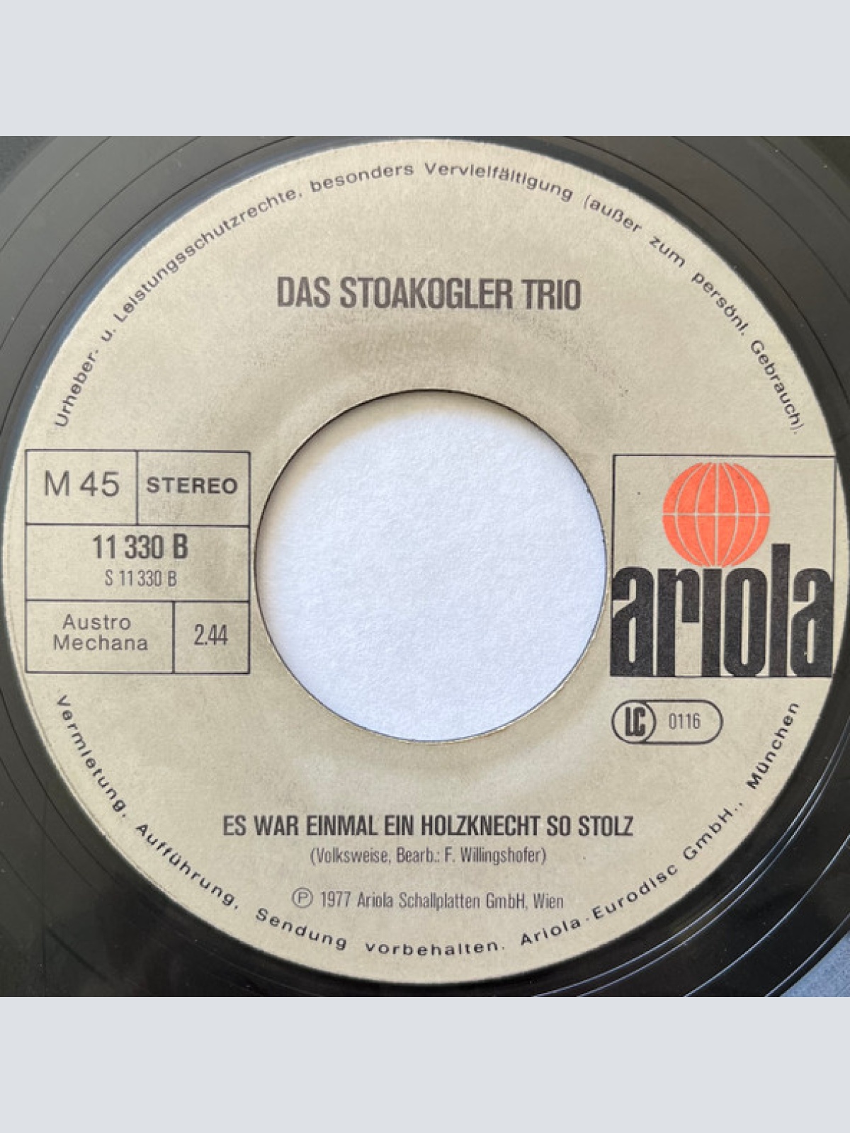Vinyl / Das Stoakogler Trio* - Steirisch Aufg'spielt