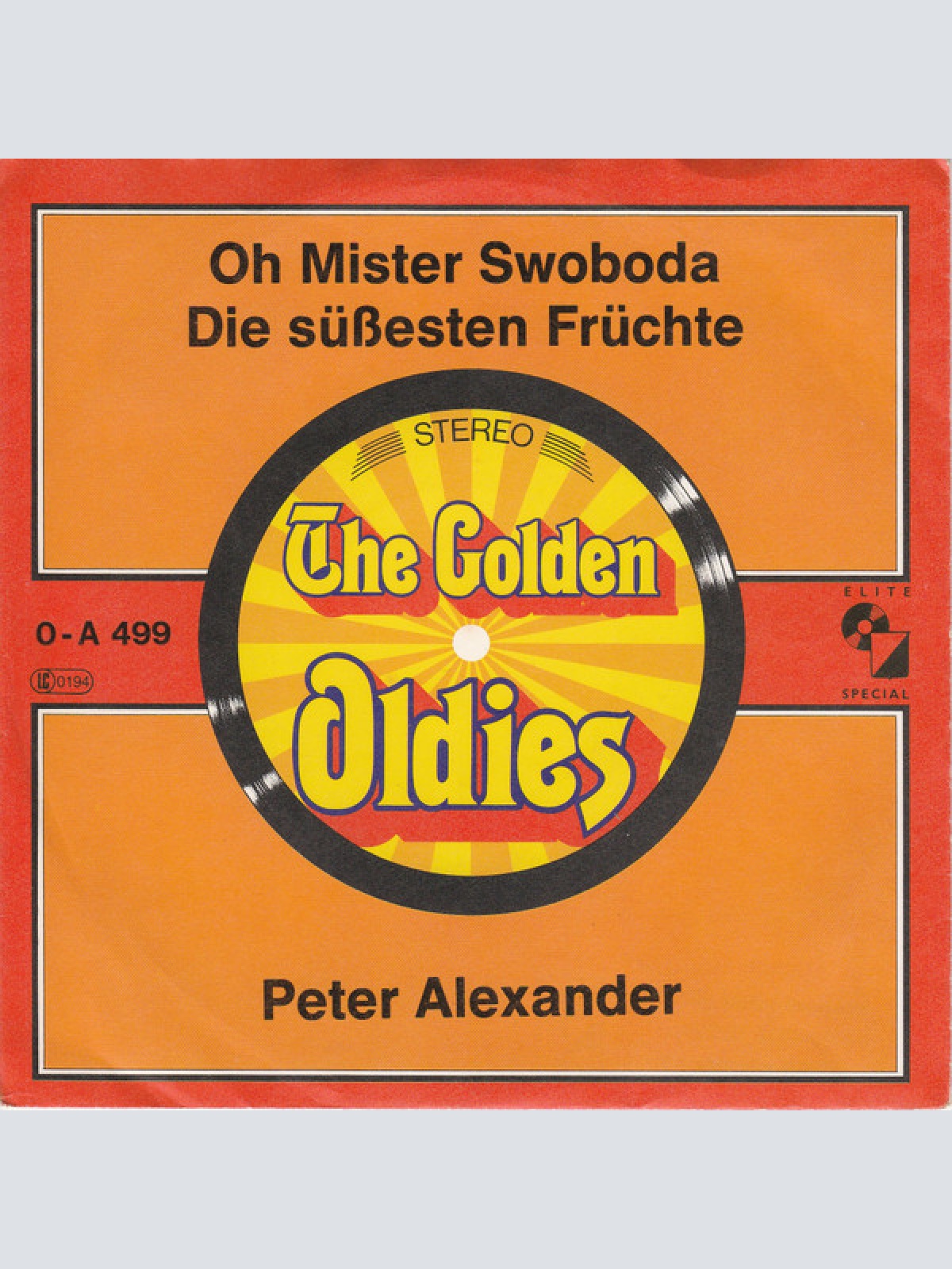 Vinyl / Peter Alexander - Oh Mister Swoboda