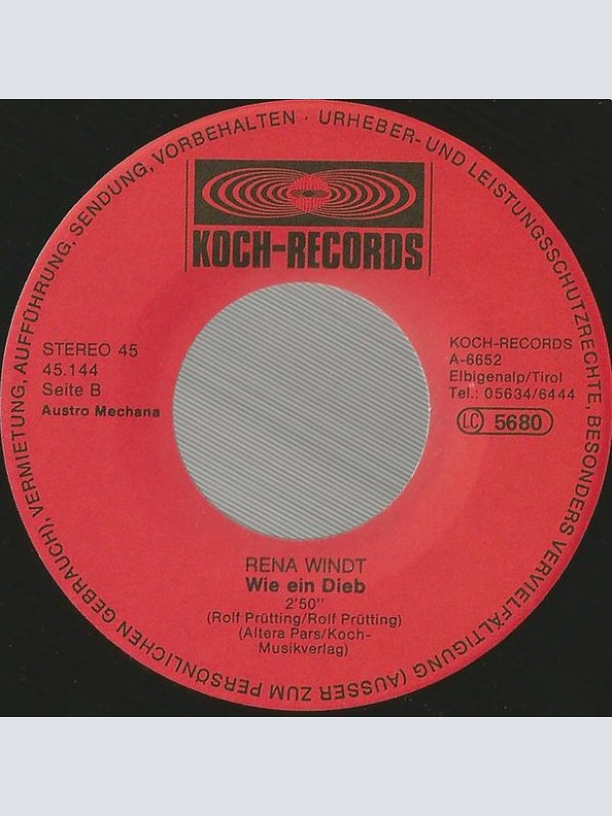 Vinyl / Rena Windt - Gib Uns Zeit