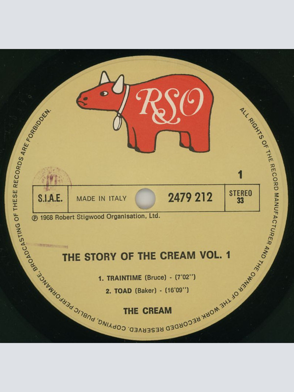 Vinyl / The Cream* - The Story Of The Cream Vol.1