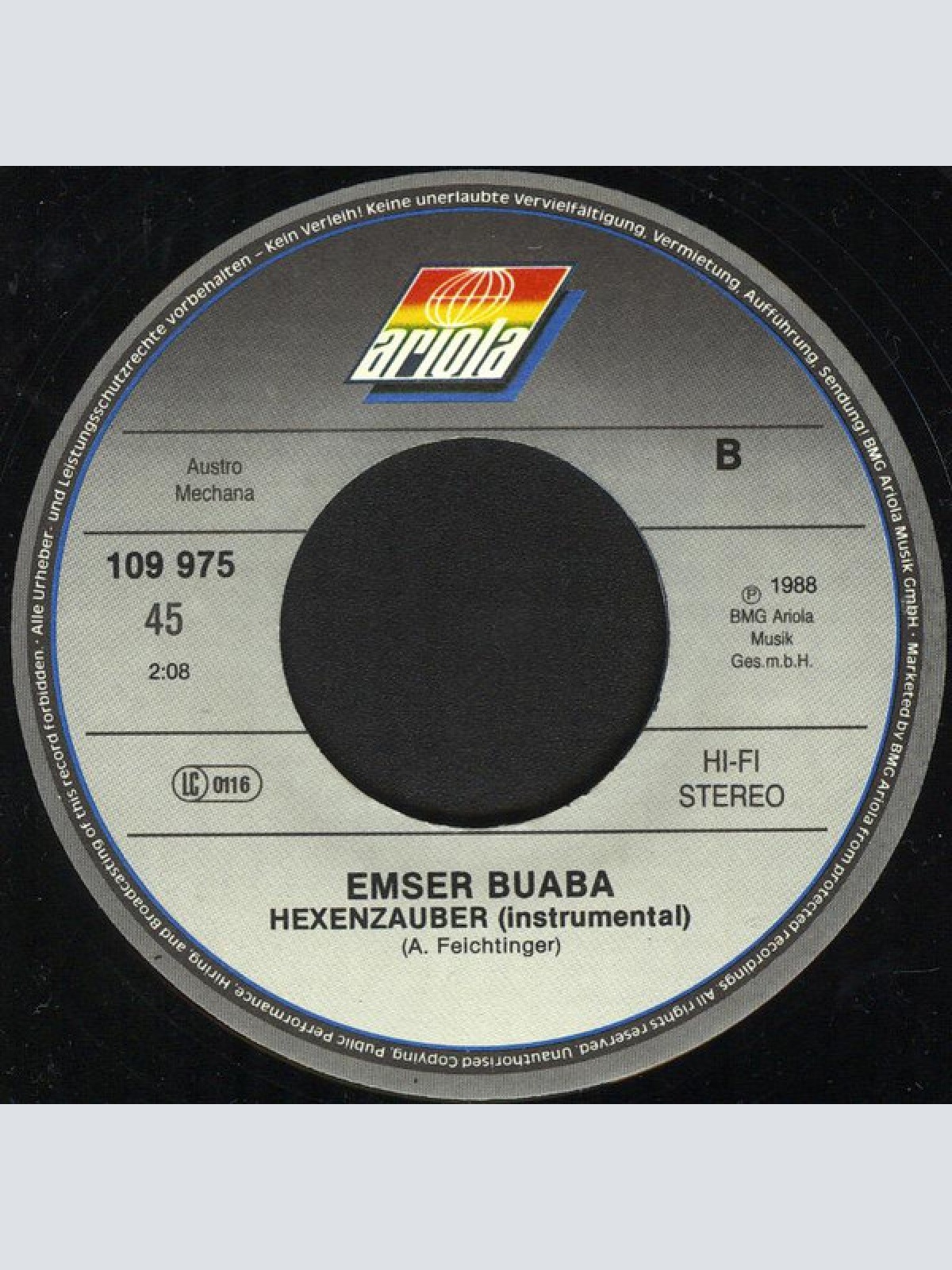 Vinyl / Emser Buaba - Alles Paletti