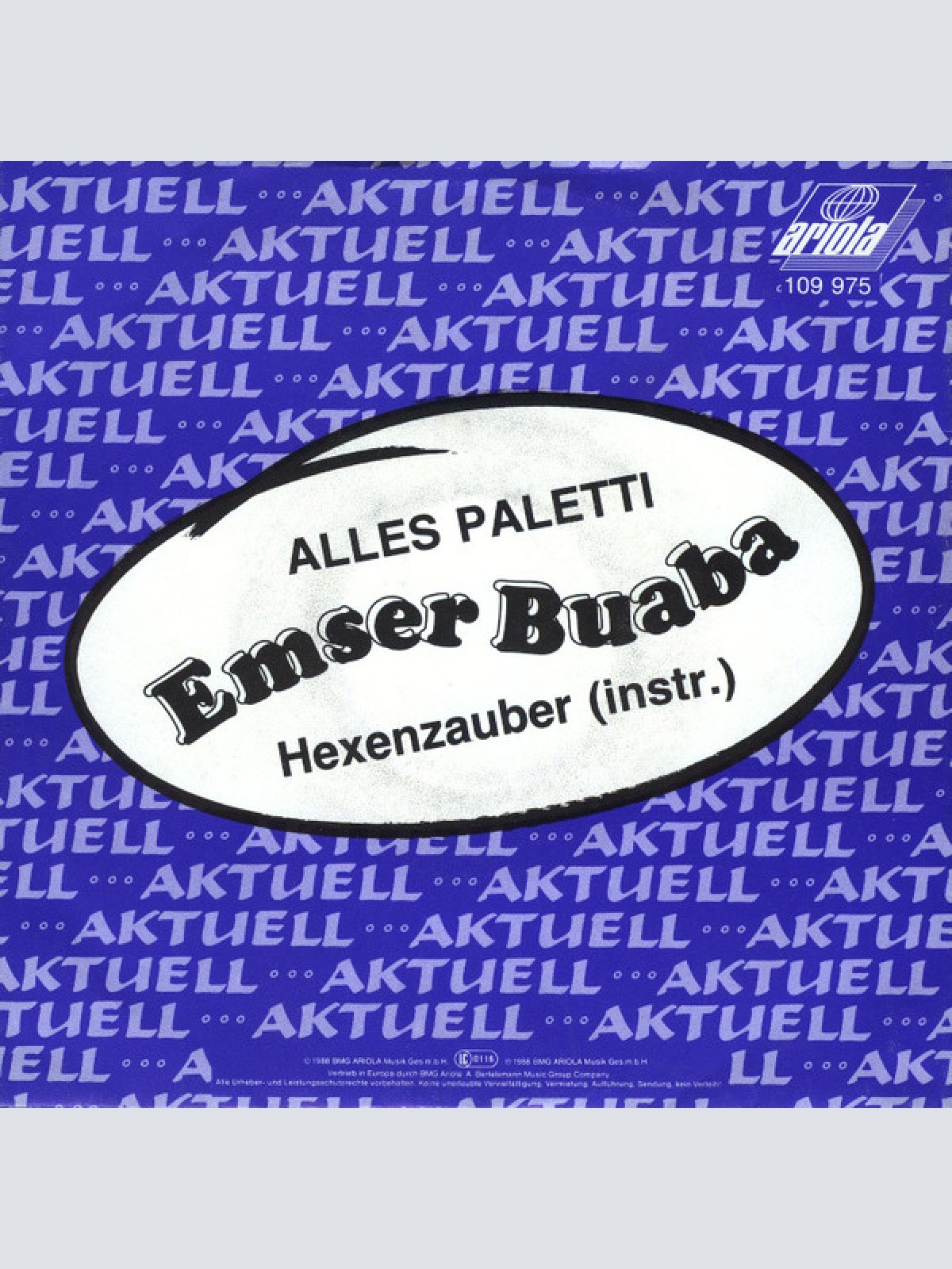 Vinyl / Emser Buaba - Alles Paletti