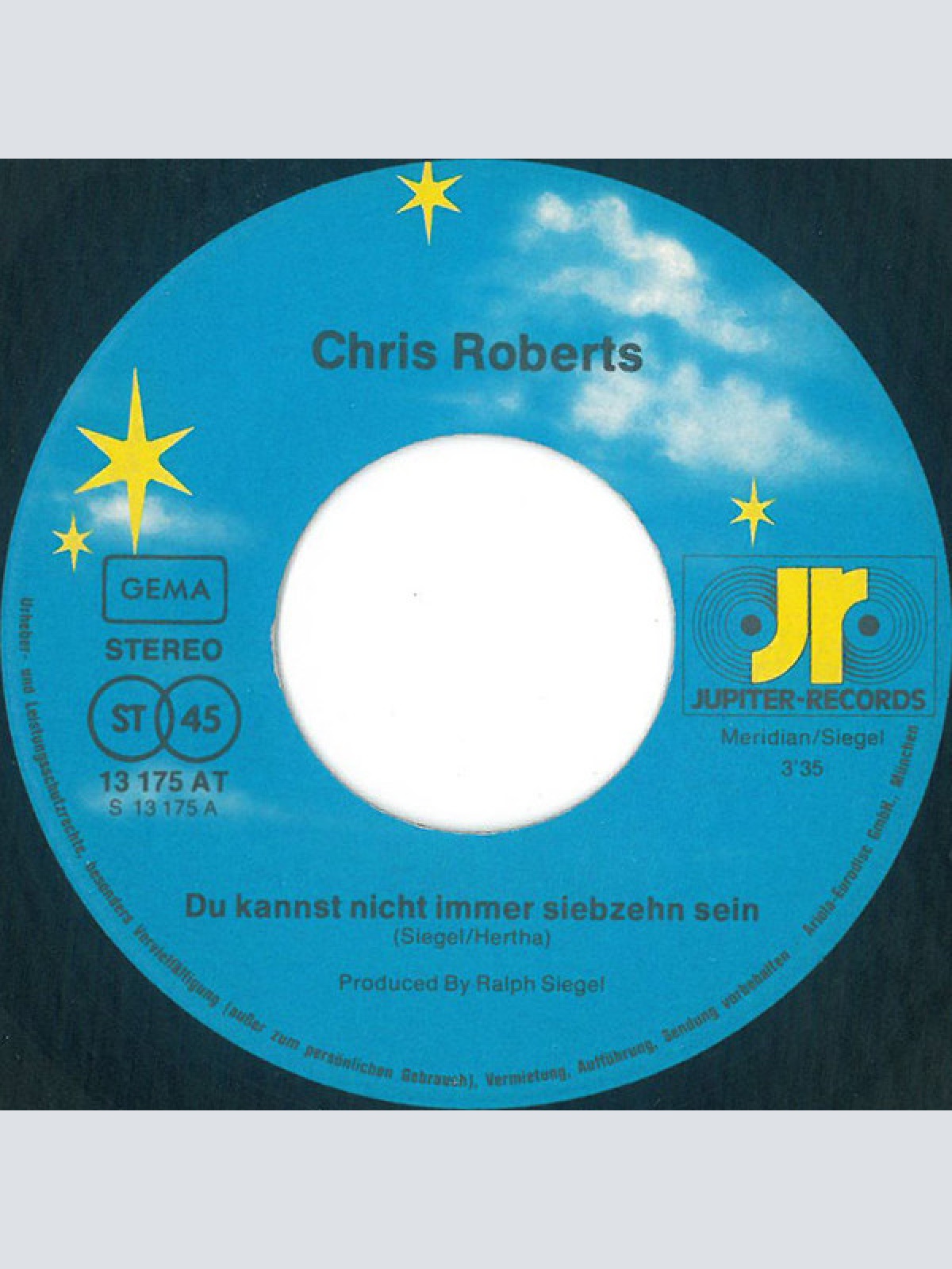 Vinyl / Chris Roberts - Du Kannst Nicht Immer Siebzehn Sein