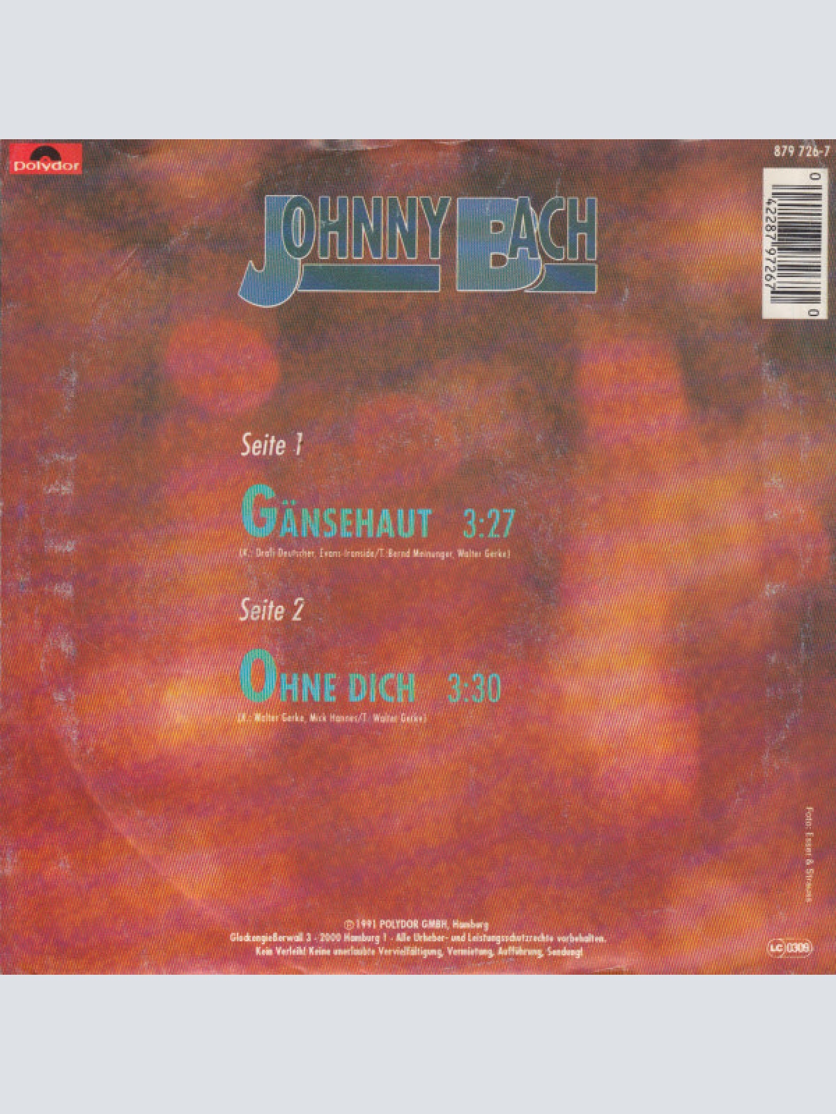 Vinyl / Johnny Bach - Gänsehaut