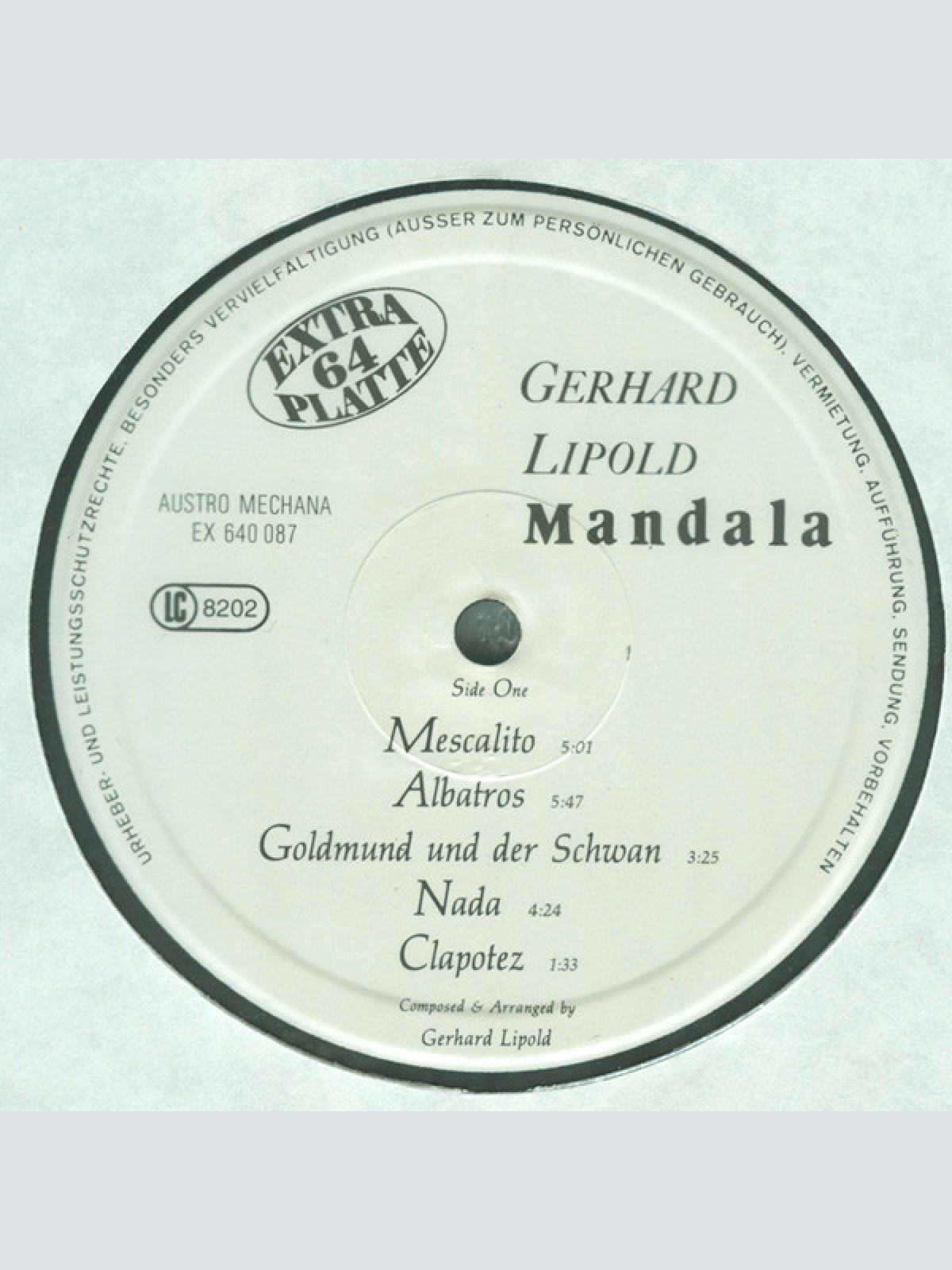 Vinyl / Gerhard Lipold - Mandala