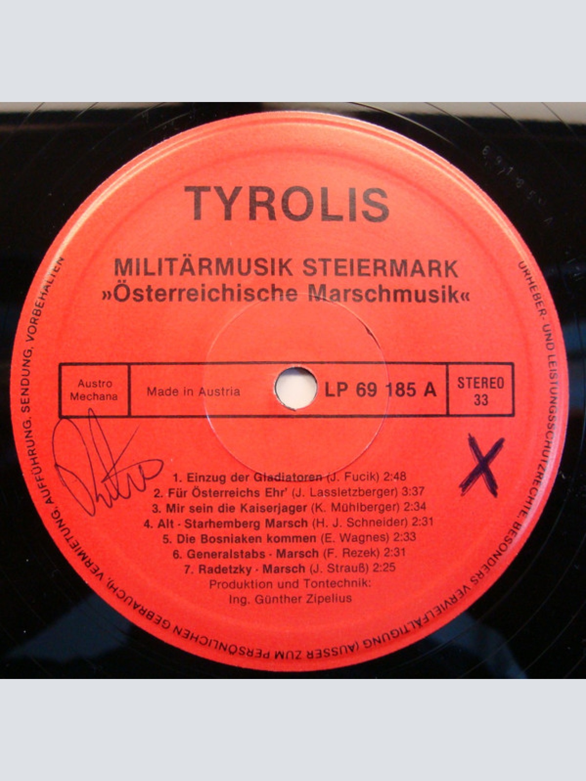 Vinyl / Militärmusik Steiermark - Österreichische Marschmusik