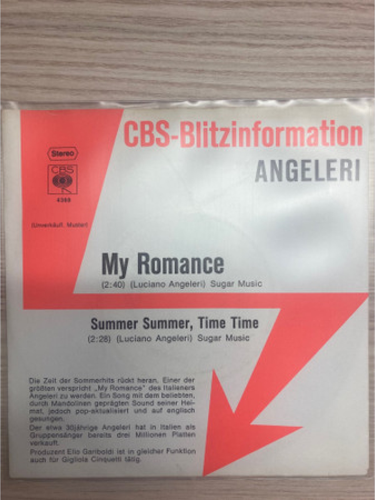 Vinyl / Angeleri* - My Romance