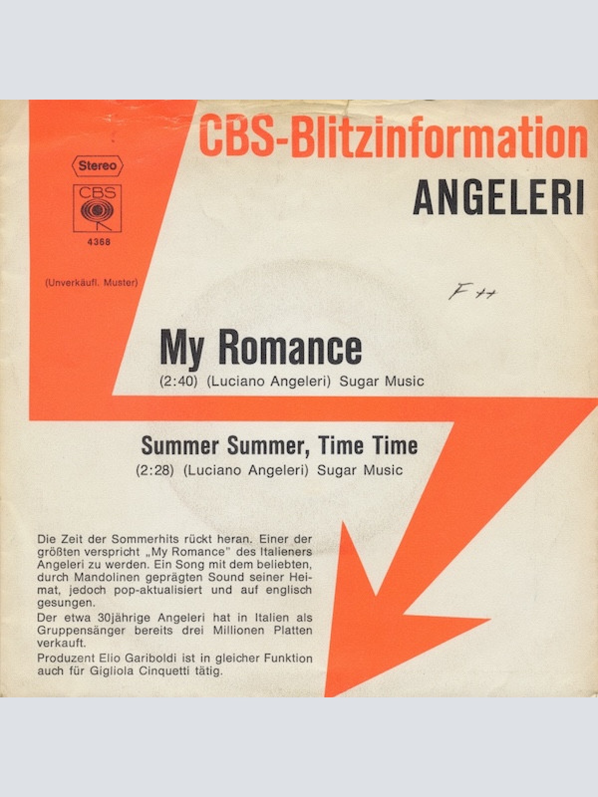 Vinyl / Angeleri* - My Romance